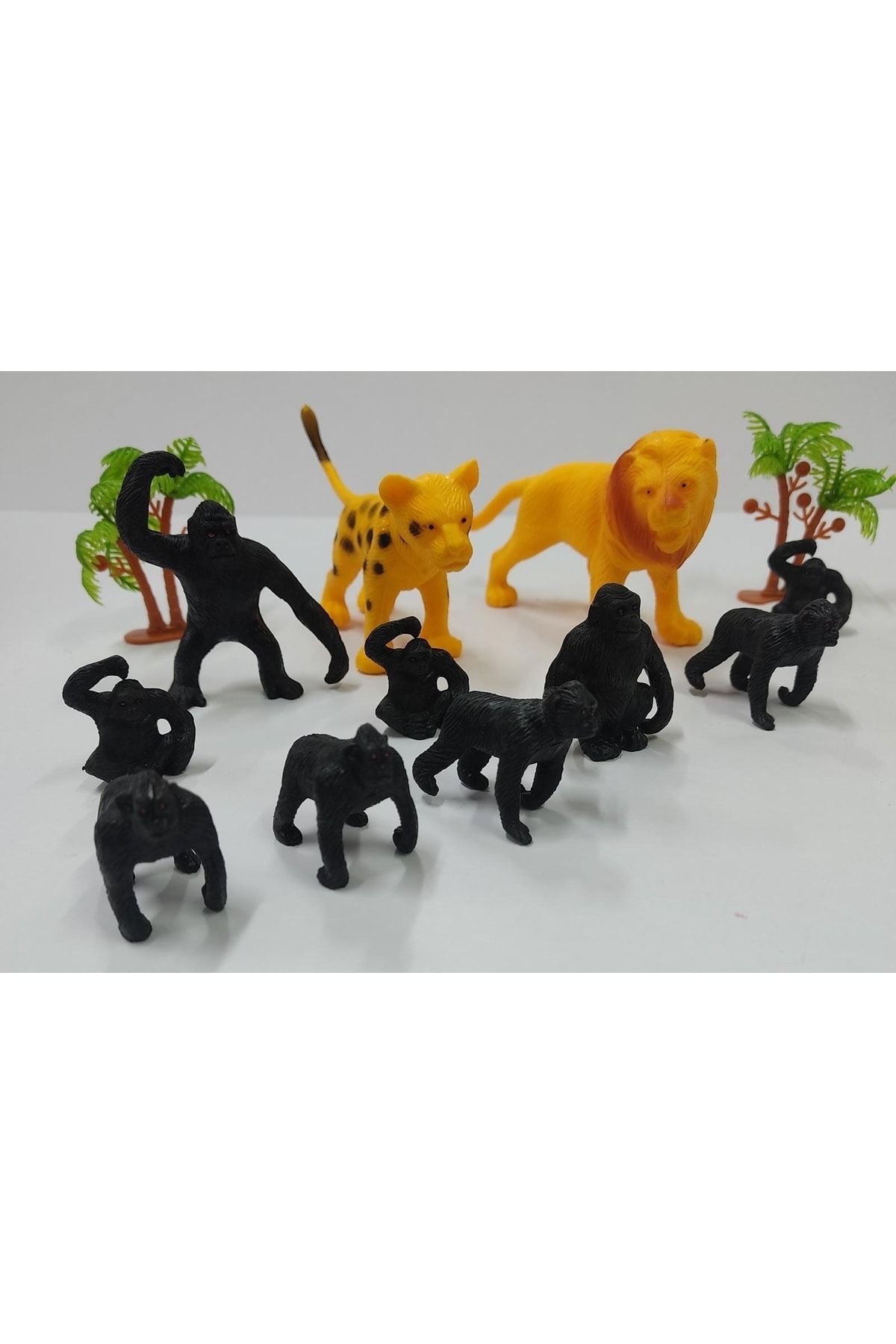 Tower Toys Mini Vahşi Hayvanlar Figürü 13 Parça Oyuncak Orman Hayvanları Poşetli Hayvan Seti
