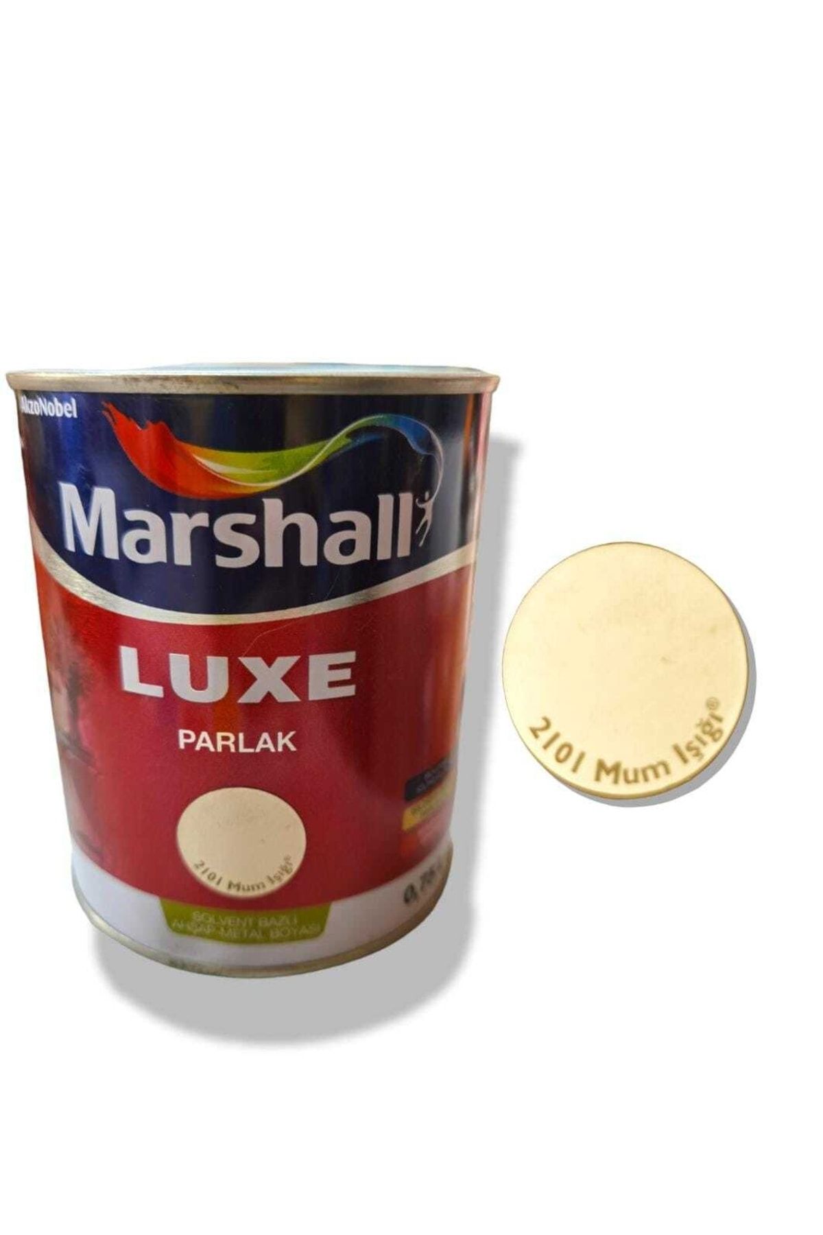 Marshall Luxe Parlak Yağlı Boya Mum Işığı-0.75lt=1kg-ahşap-demir-plastik Boyamada Mükemmel Sonuç Verir