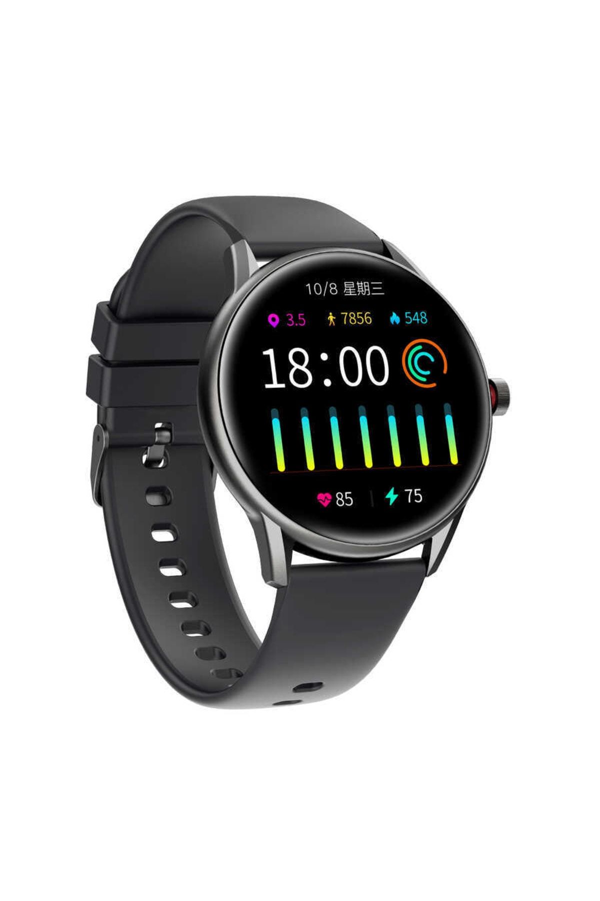WIWU Sw04 Akıllı Saat 45 Mm 1.28" Ip68 Waterproof Tft Lcd Smart Watch Ios & Android Uyumlu