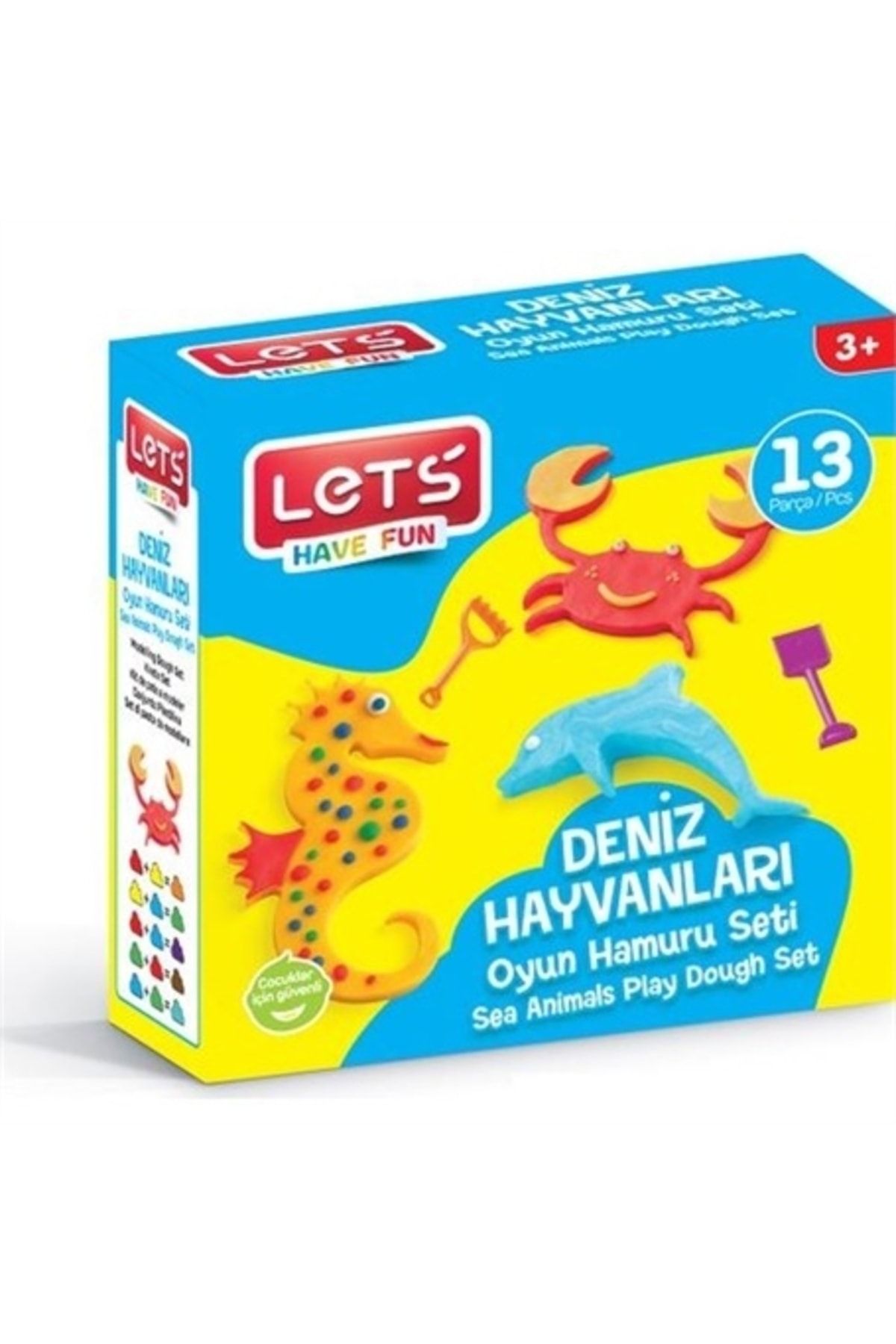 Lets Oyun Hamuru Deniz Canlıları Seti 9 Parça L9012