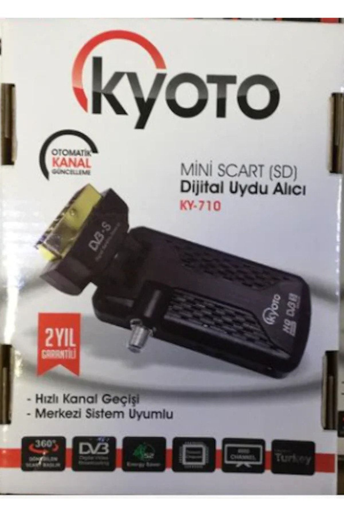 Kyoto Mini Scart (sd) Dijital Uydu Alıcı 710 Siyah