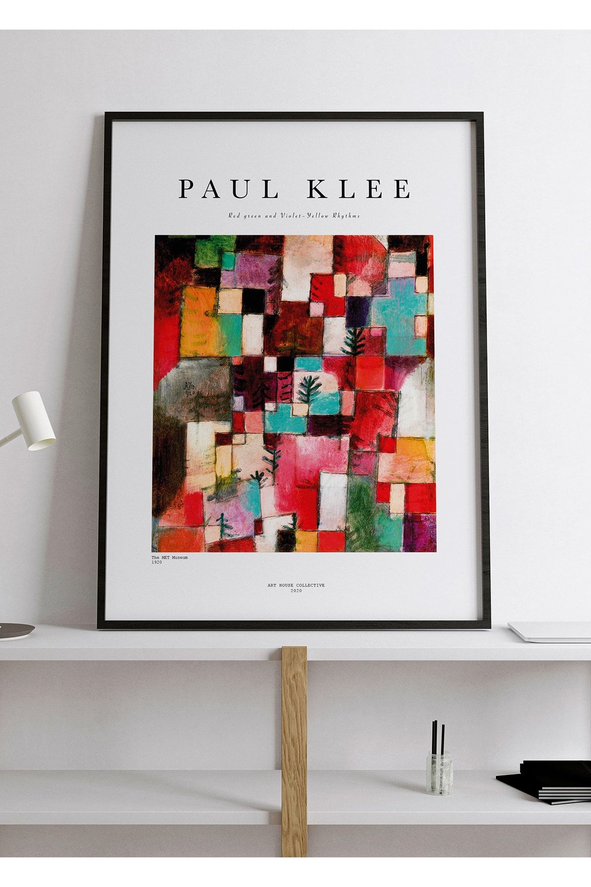 ARTHOUSECOLLECTIVE Paul Klee - Redgreen And Violet-yellow Rhythms - Çerçevesiz Poster
