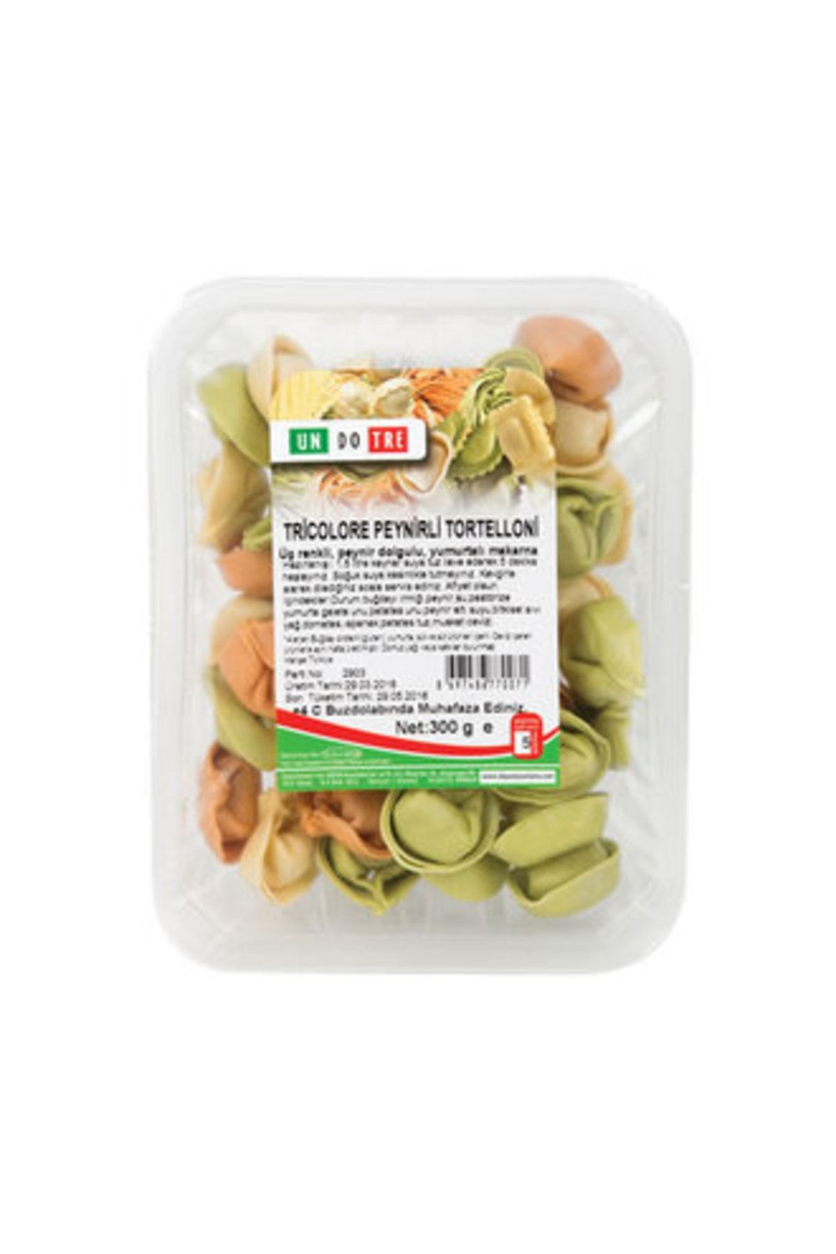 Un Do Tre Tricolore Peynirli Tortellini 300 G