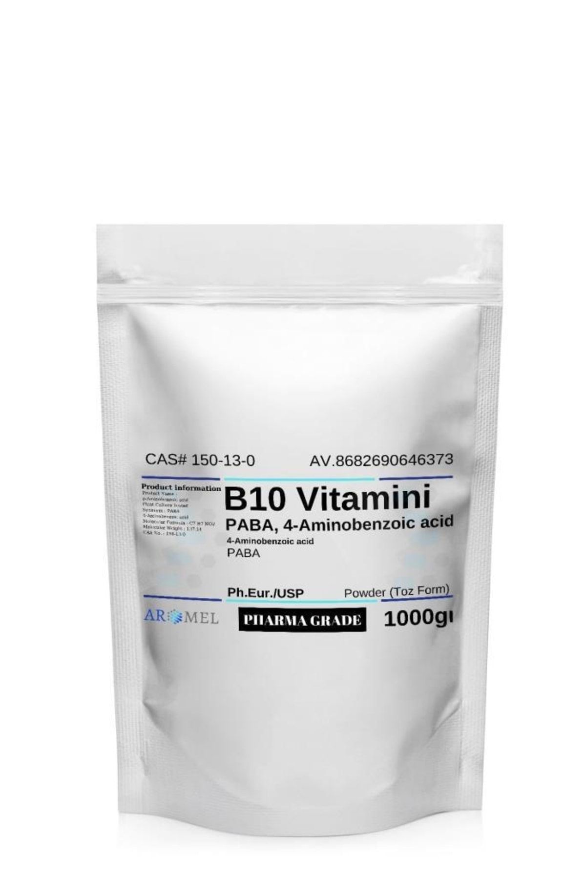 Aromel Paba Para Aminobenzoik Asit | 1000 Gr | B10 Vitamini | 4-aminobenzoic Acid