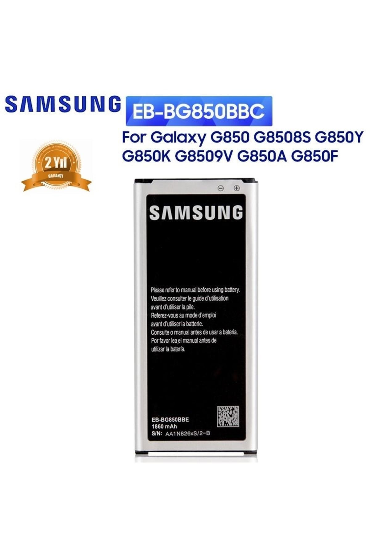 Genel Markalar Day Samsung Galaxy Alpha G850y Batarya Pil Eb-bg850bbc 1860mah Yüksek Kapasiteli 2 Yıl Garanti