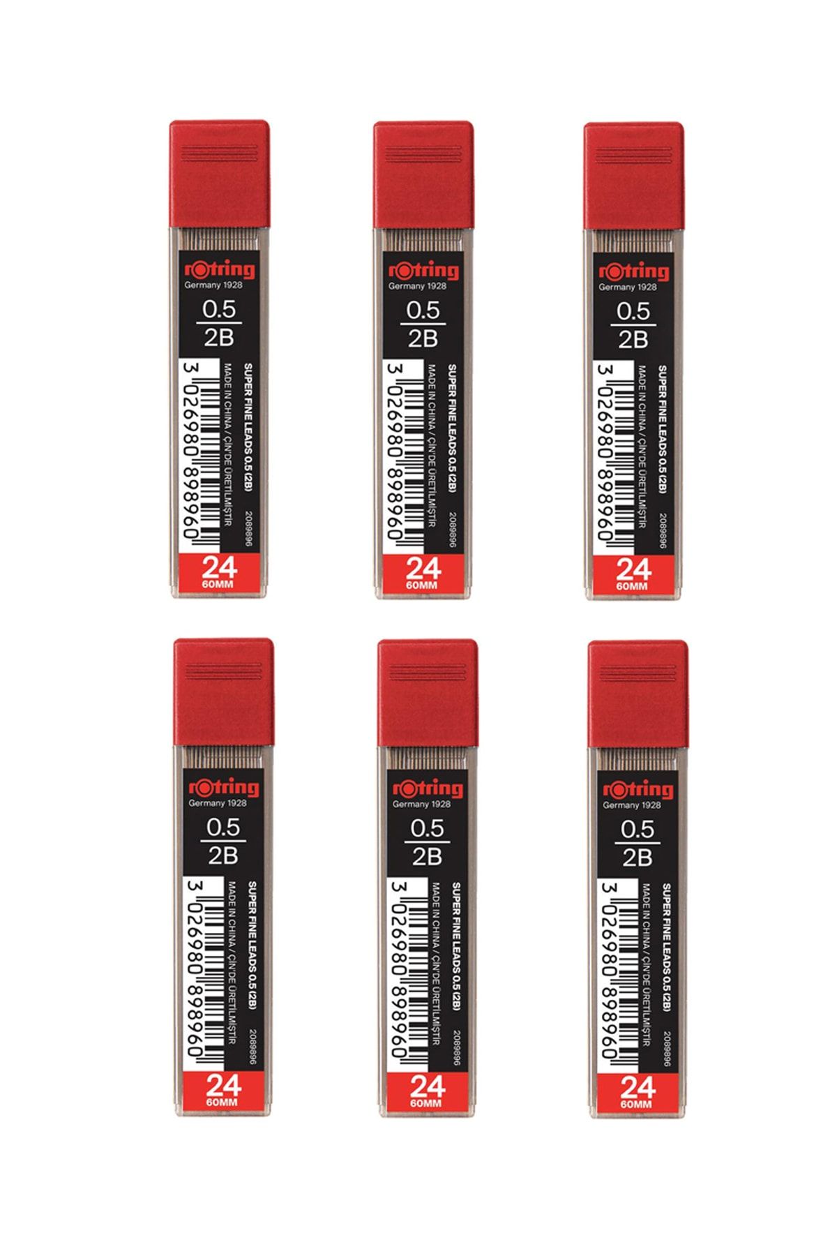 Rotring 0.5 Kalem Ucu 2b Super Polimer (2089896) 6 Lı Paket