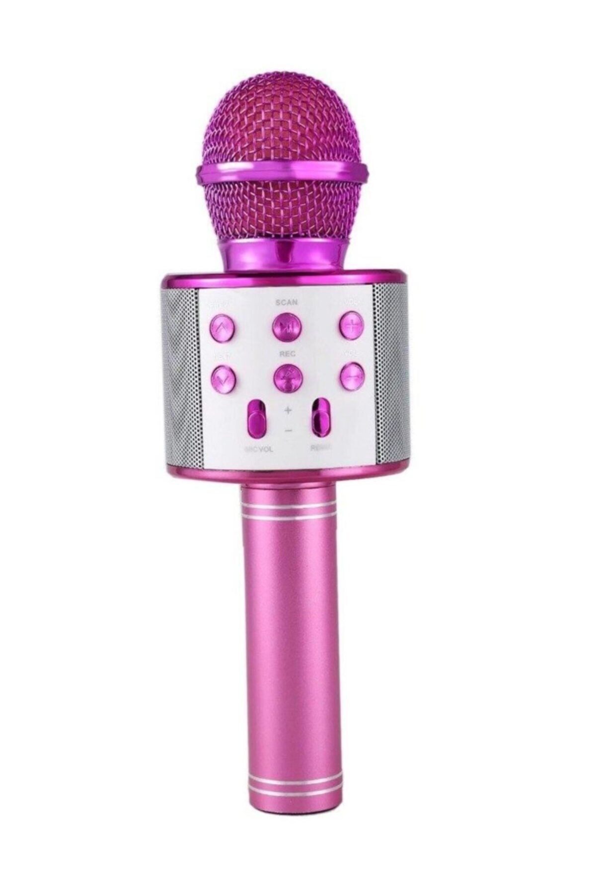 rennway Şarj Edilebilir Telefon Ve Usb Bağlantılı Karaoke Mikrofon (pembe)
