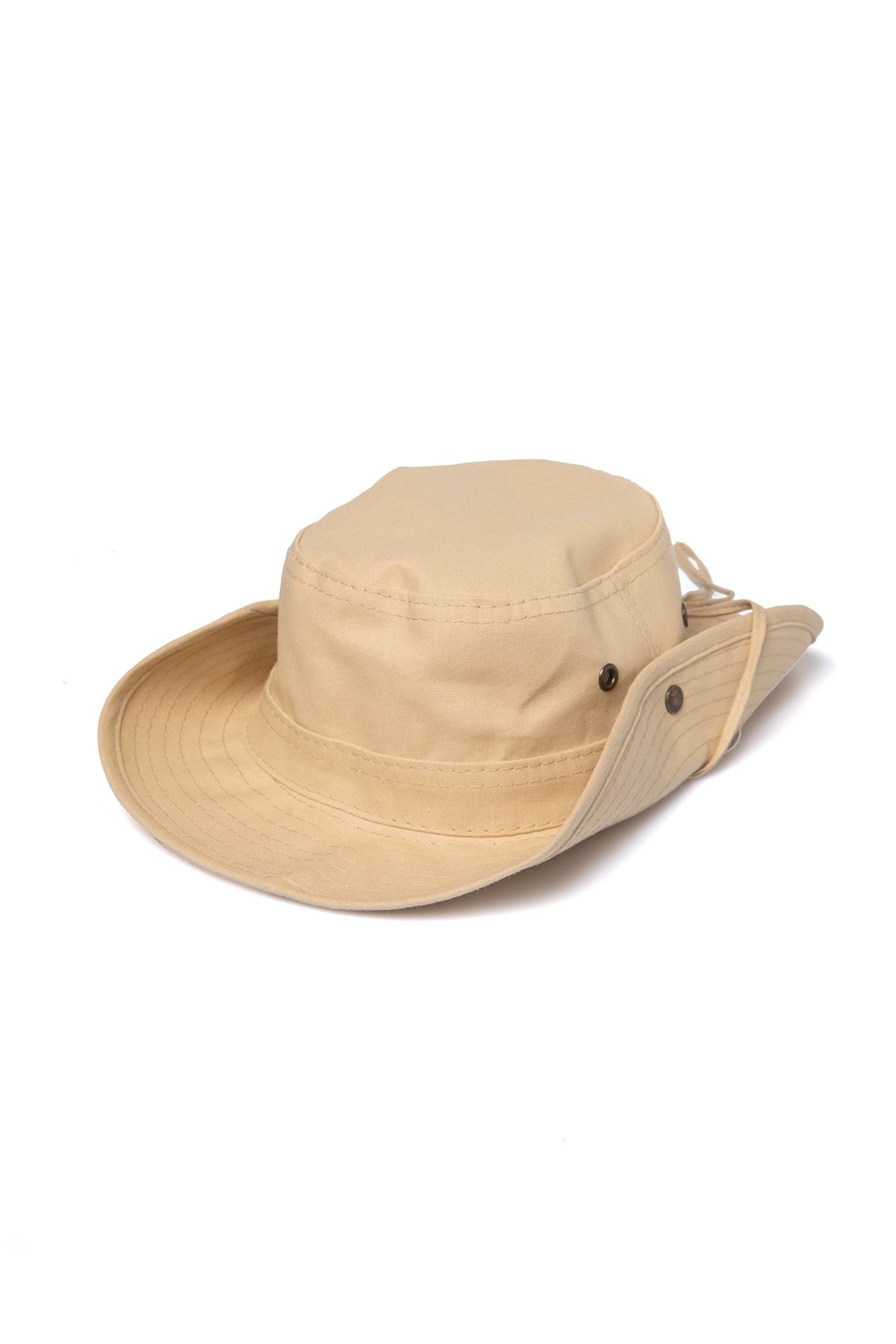 OnMyHead Unisex Bej Safari Şapka