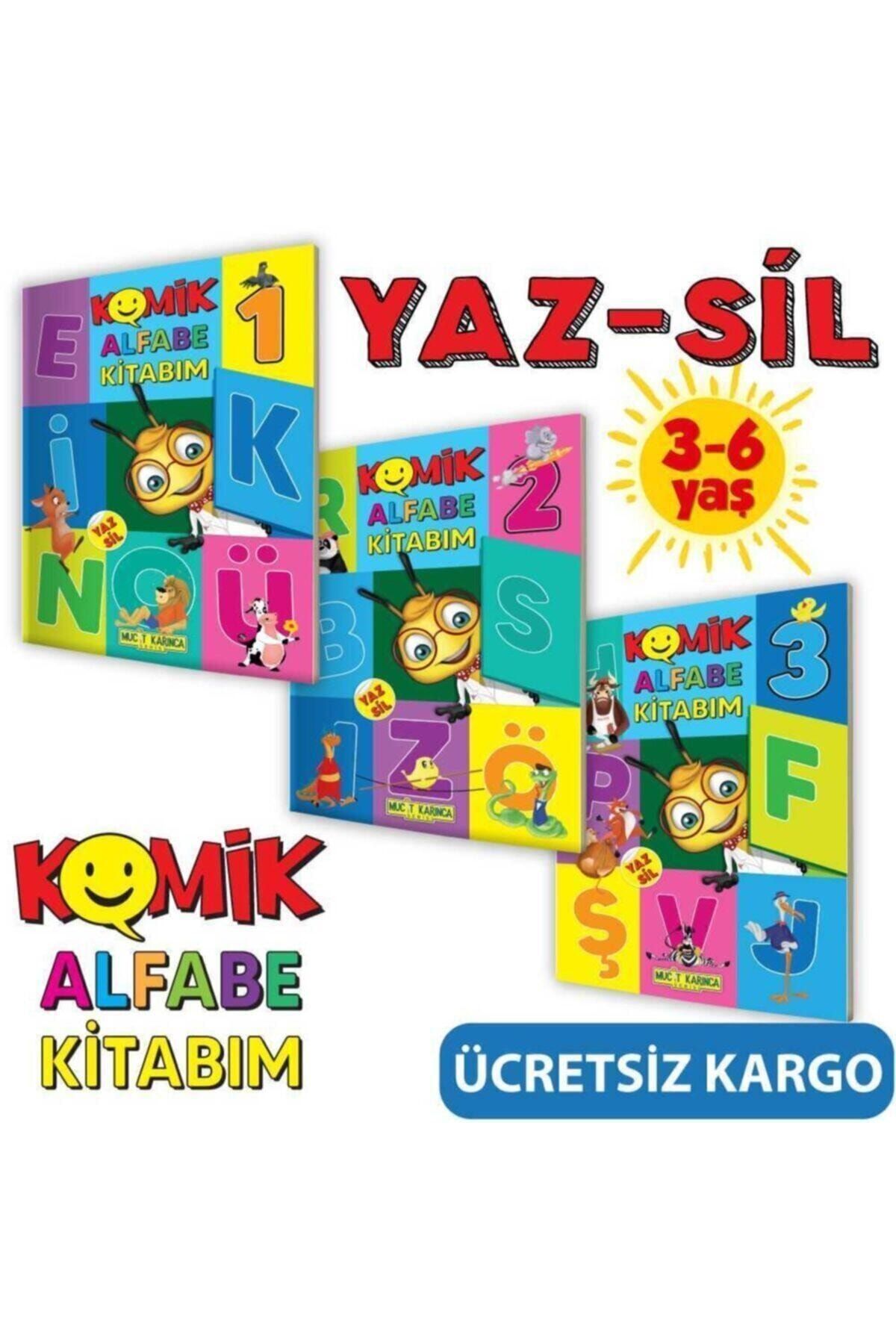 yükselen zeka Yayınları Yaz-sil Komik Alfabe Kitabım