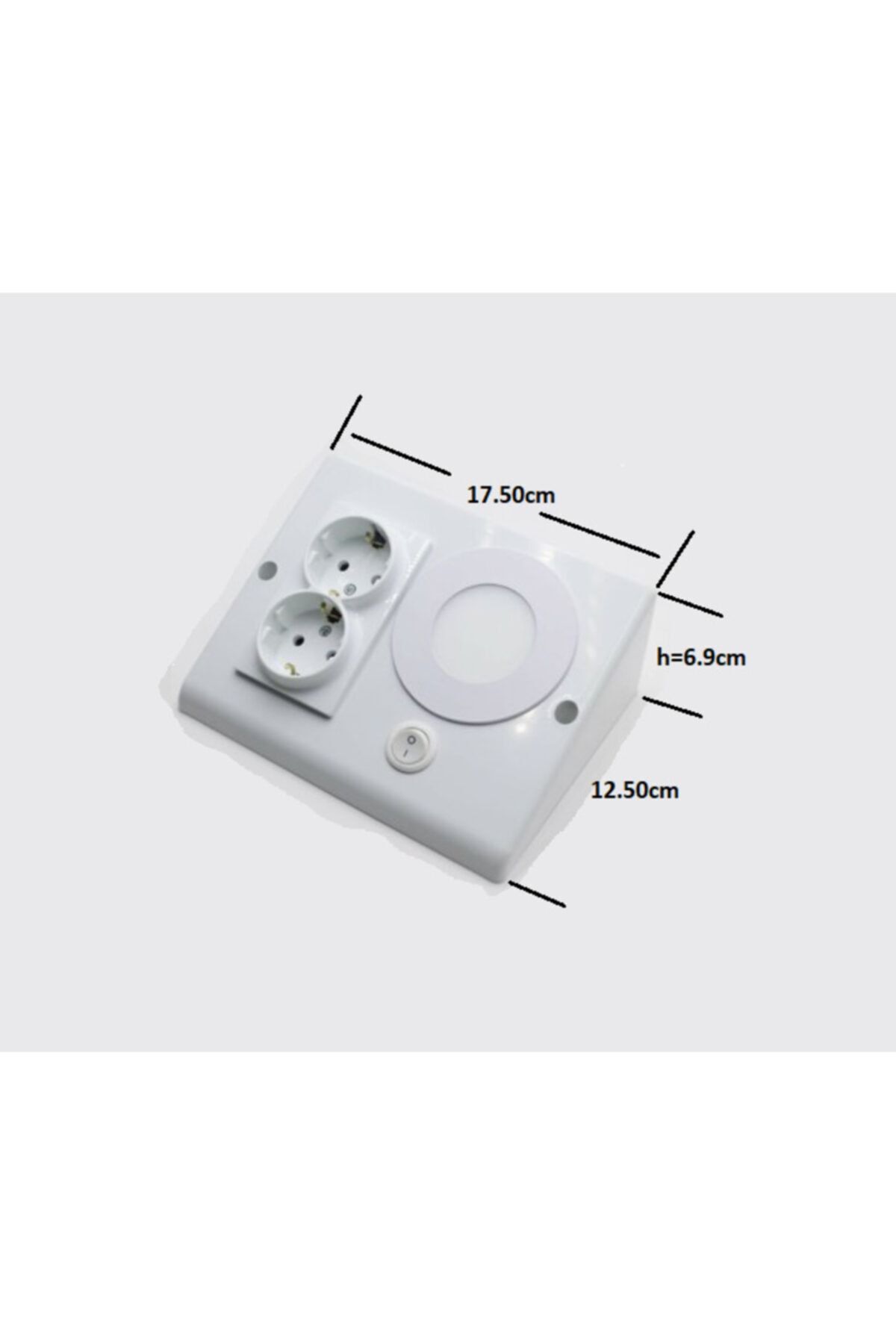 ÇağatayElektrik Priz + Led Aydınlatmalı Tezgah Altı Armatür-dolap Altı Armatür (2 Adet)