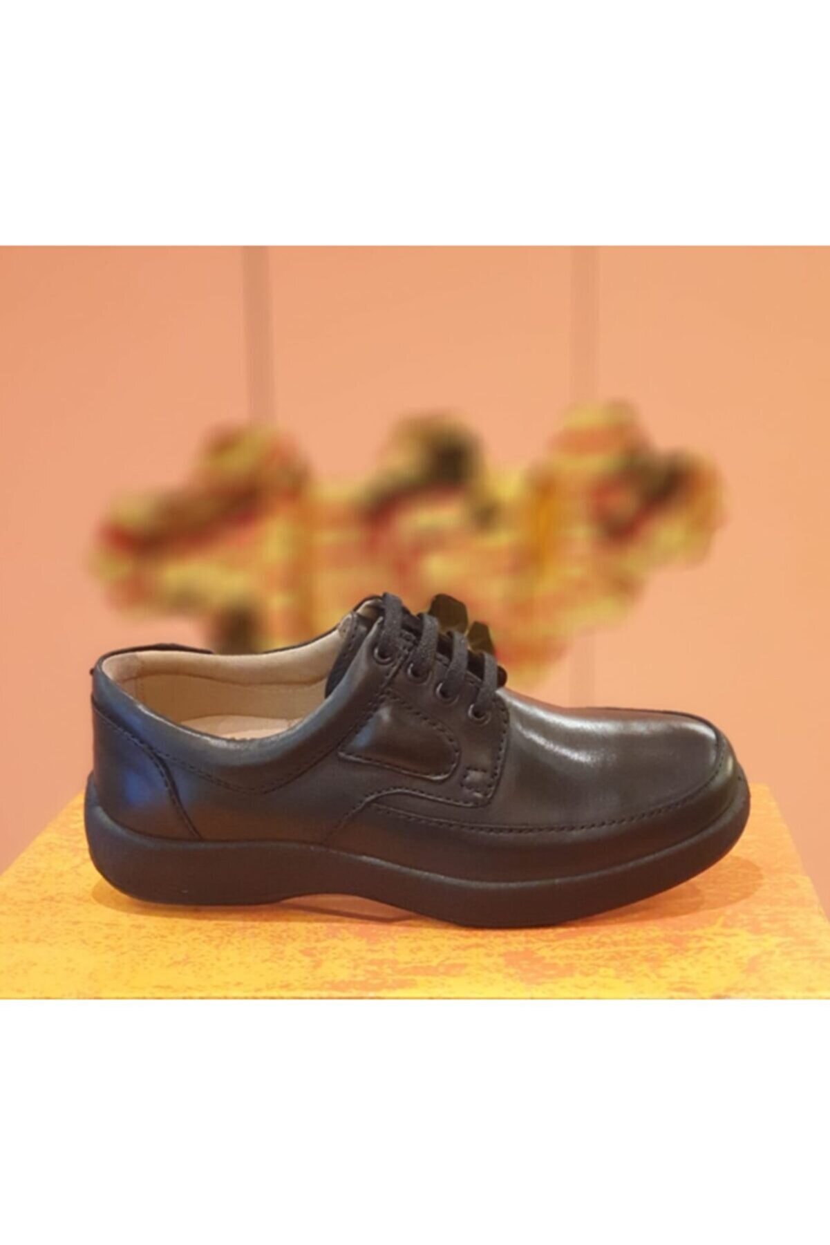 Esse Deri Anatomik Taban Bağcıklı Siyah Erkek Günlük Ayakkabı 505