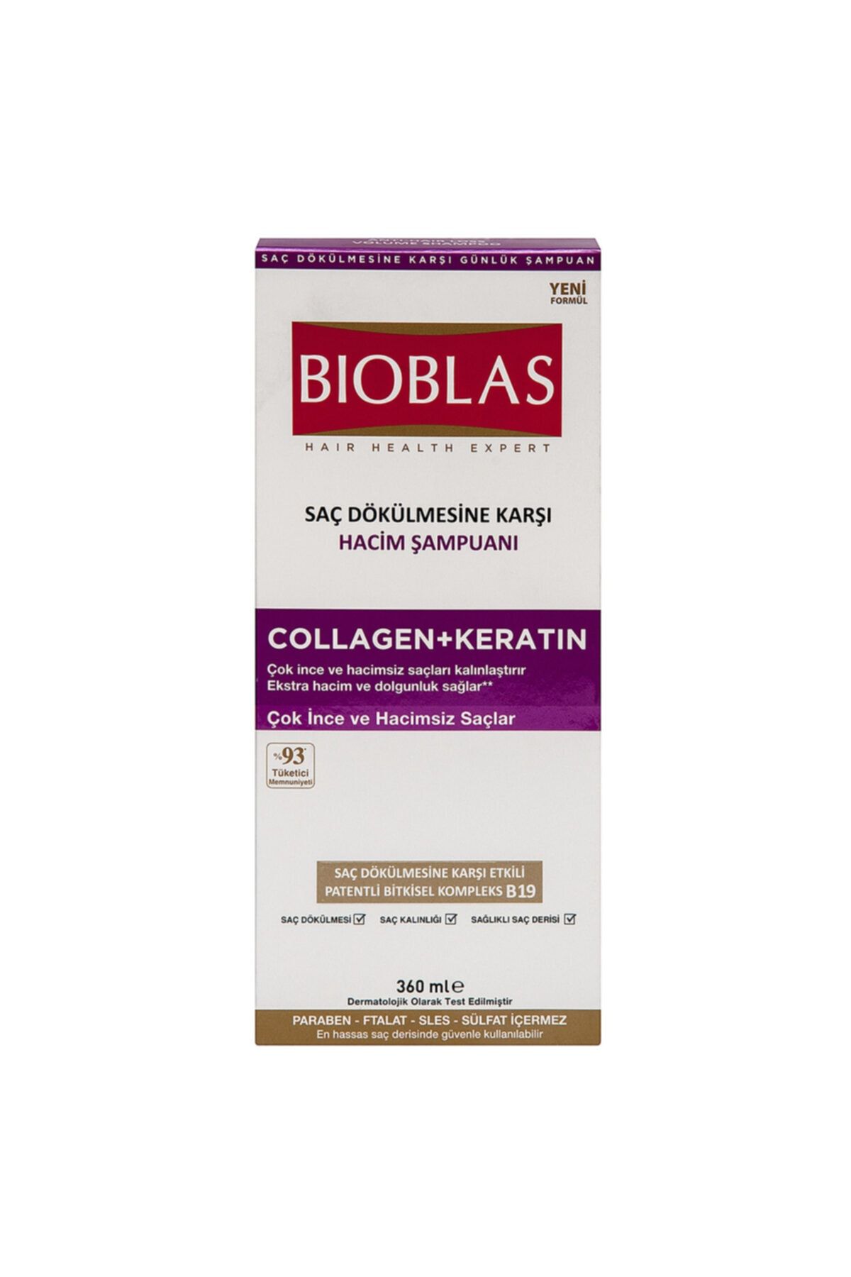 Bioblas Saç Dökülmesine Karşı Collagen Keratin Şampuan 360 ml