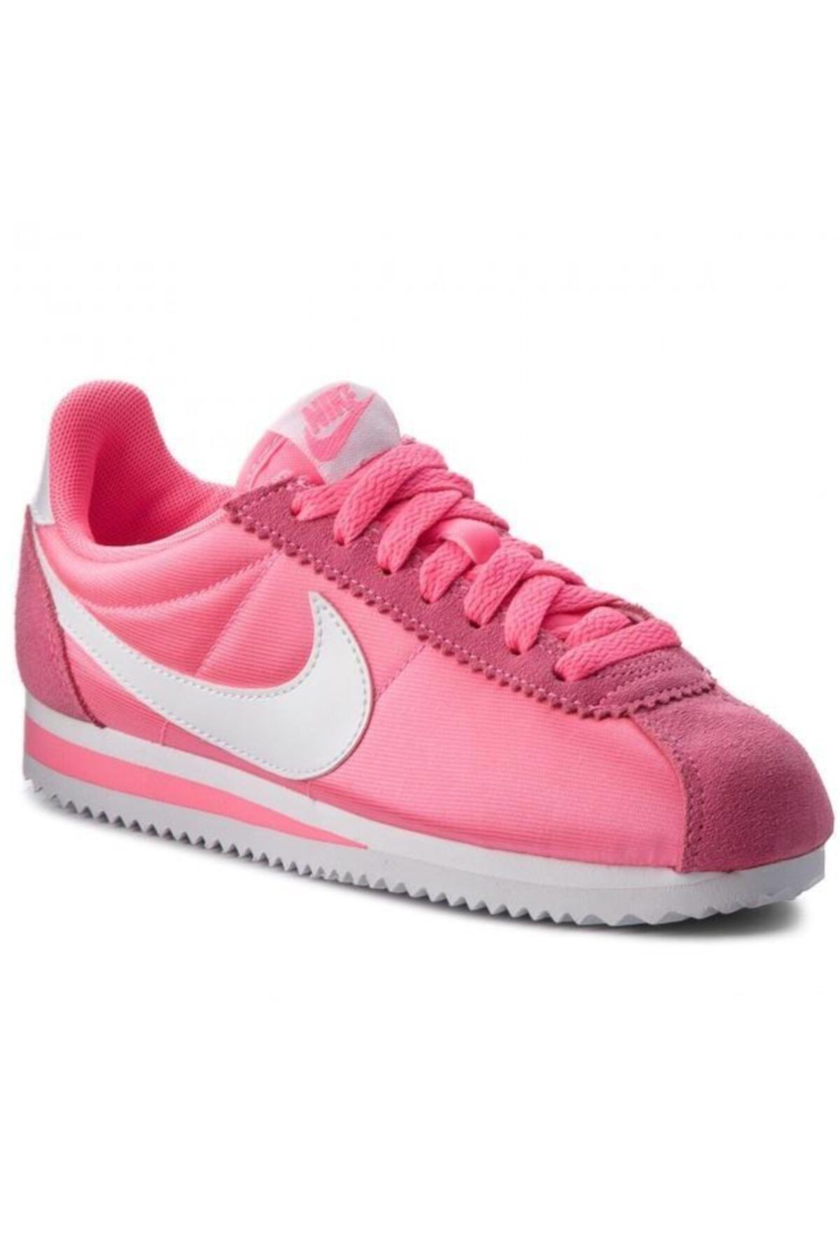 Nike Classic Cortez 15 Nylon Kadın Pembe Sneaker 749864 - 608