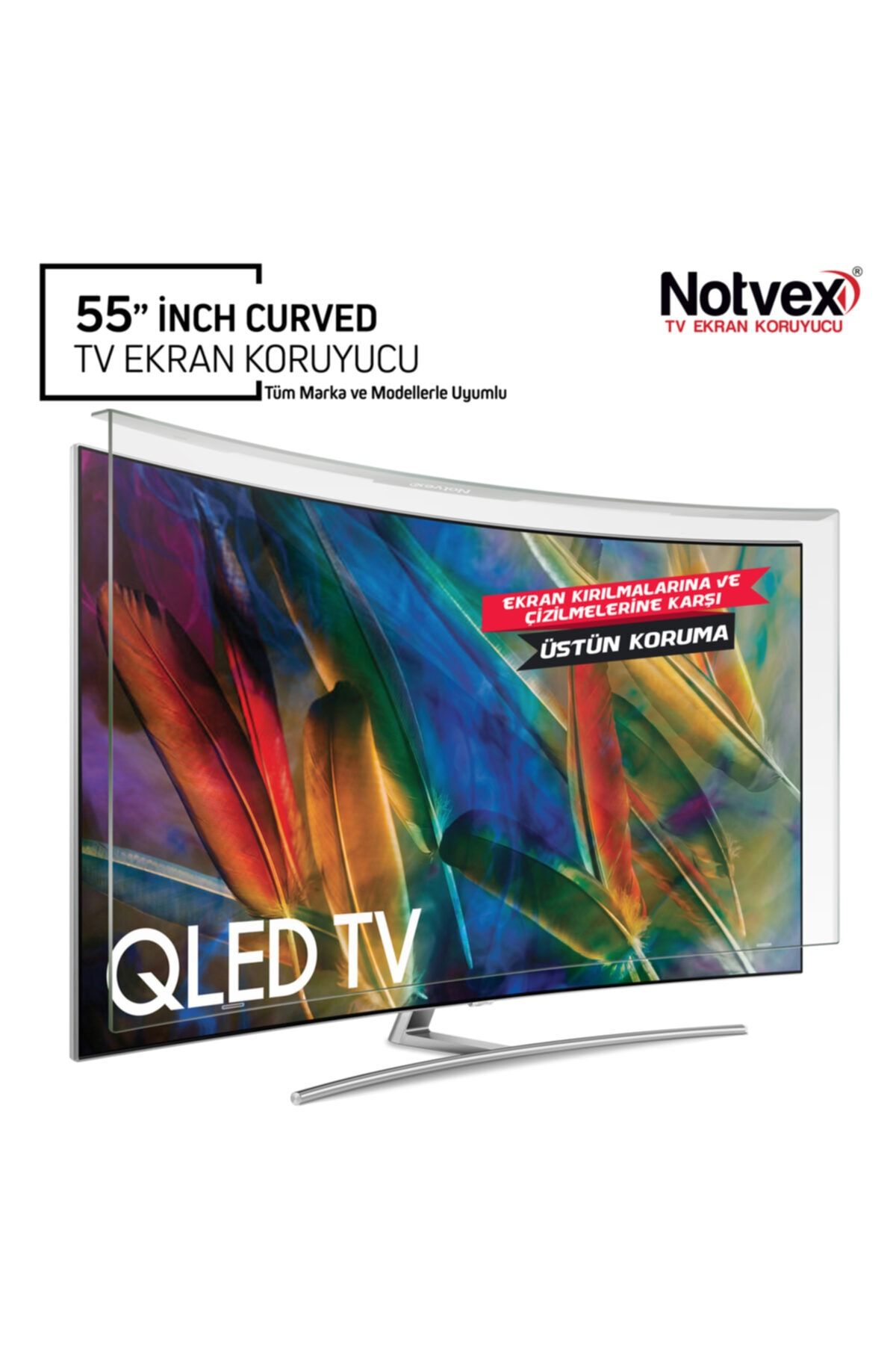Notvex 55 Inç 140 Ekran Uyumlu Curved Tv Ekran Koruyucu