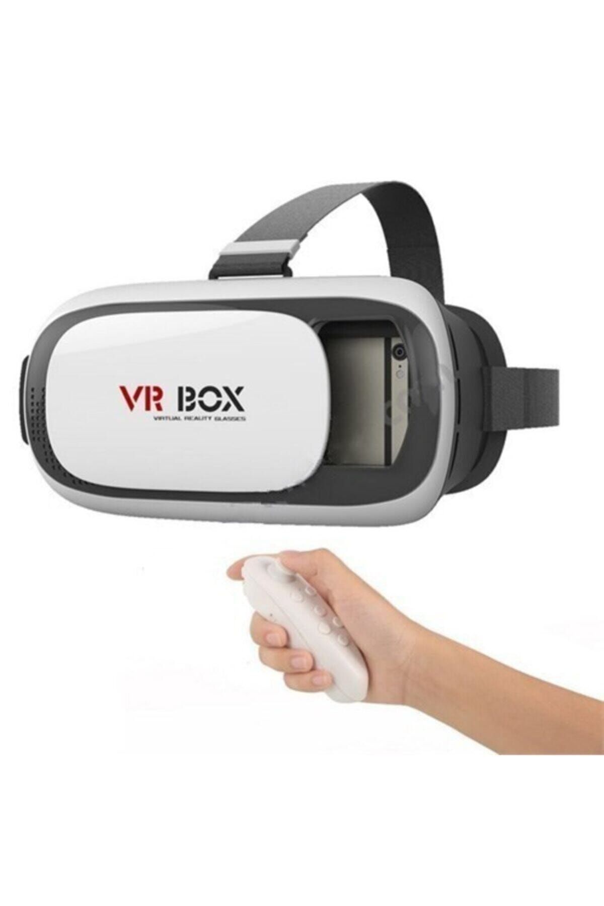Vr Box Beyaz 3.2 3d Sanal Gerçeklik Gözlüğü ve Bluetooth Kumanda
