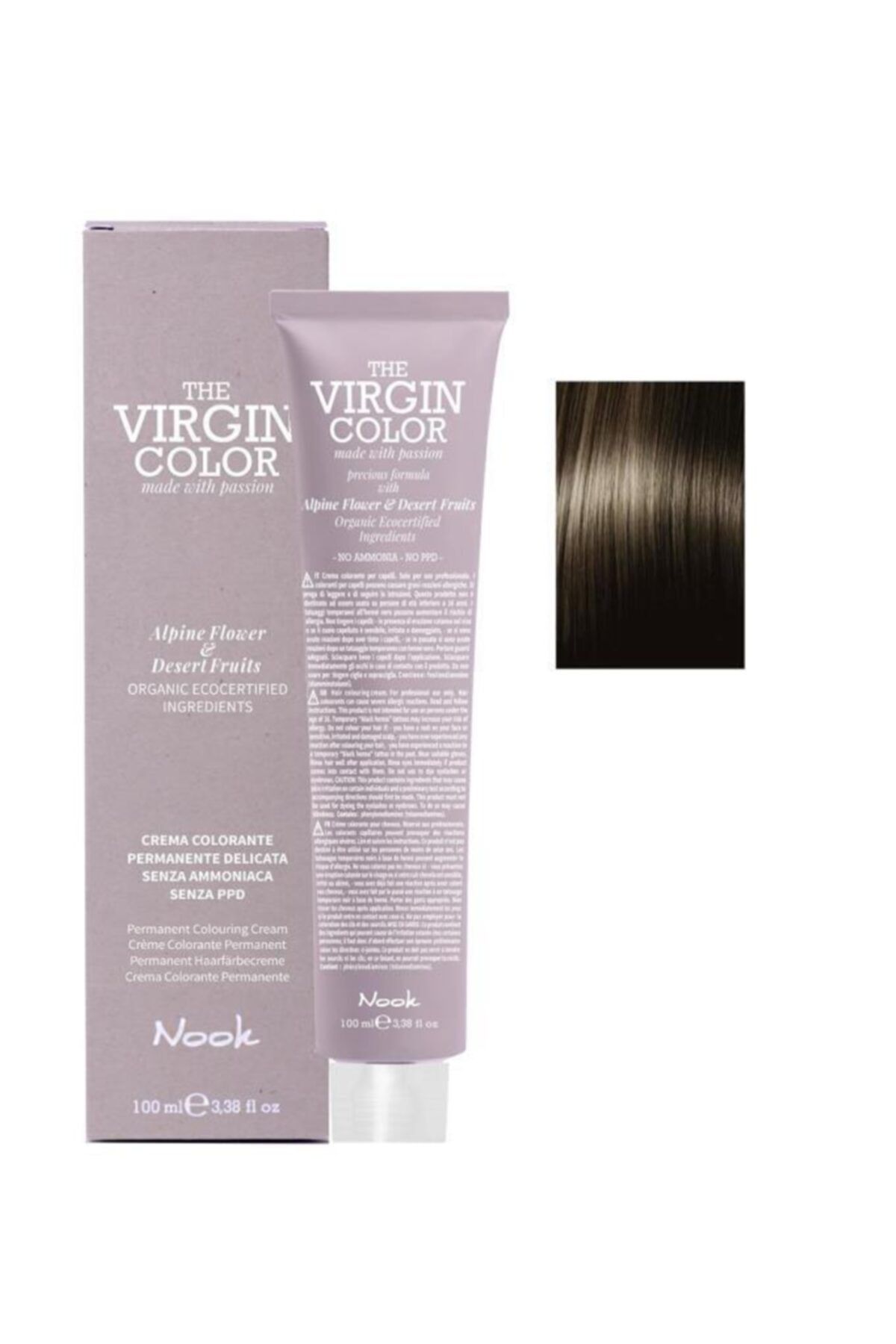 Nook The Virgin Color Amonyaksız Saç Boyası 5.0 Açık Kestane 100 ml