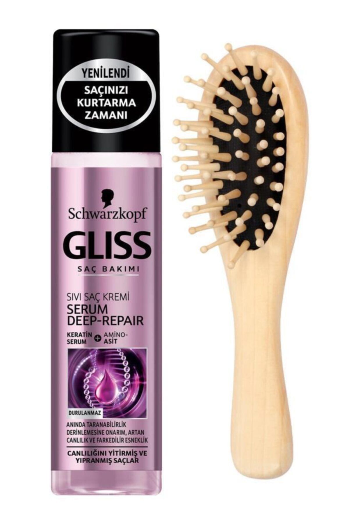 Gliss Serum Deep Repair Sıvı Saç Kremi 200 Ml+bambu Tarak
