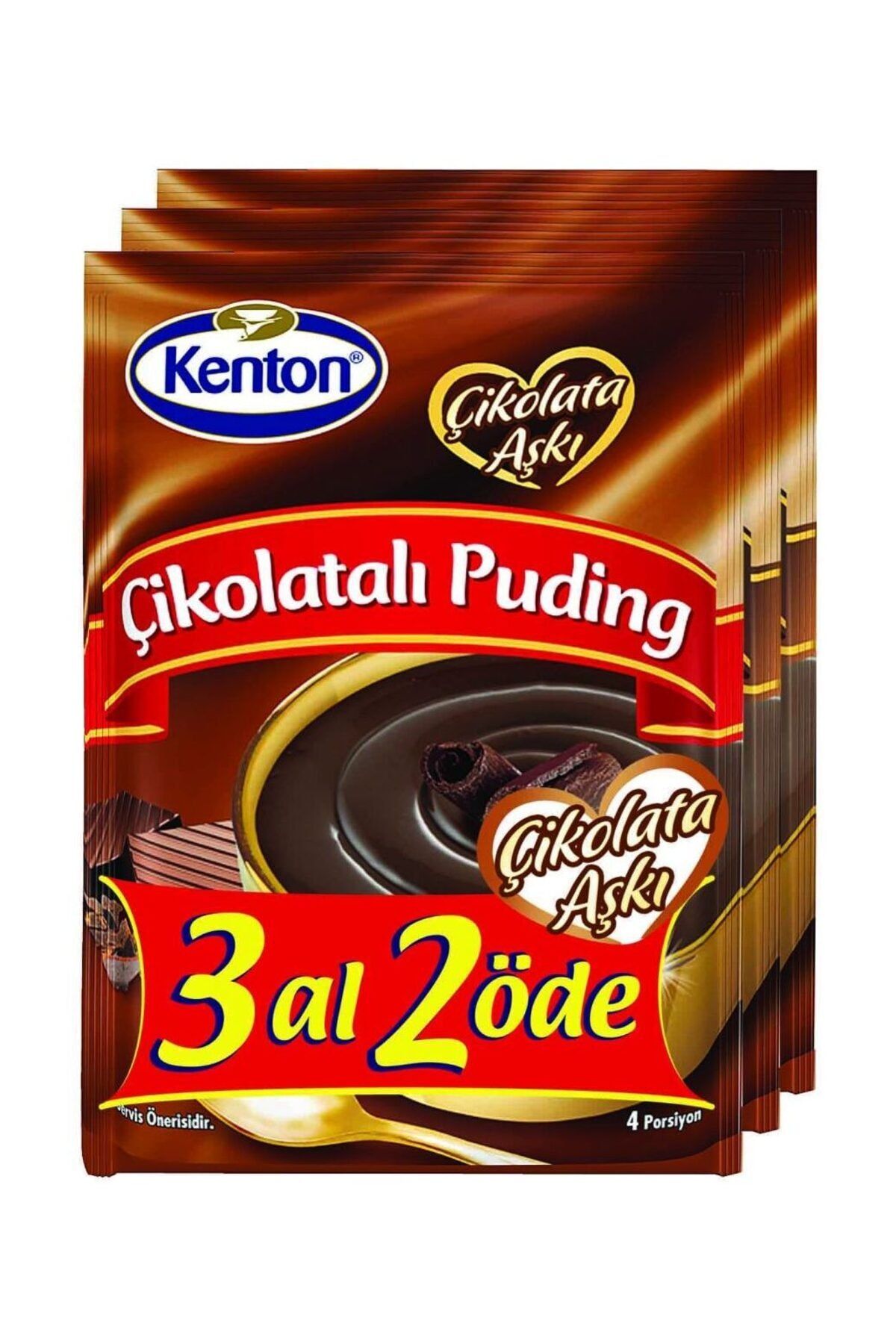 Kenton Puding Çikolatalı 3'lü