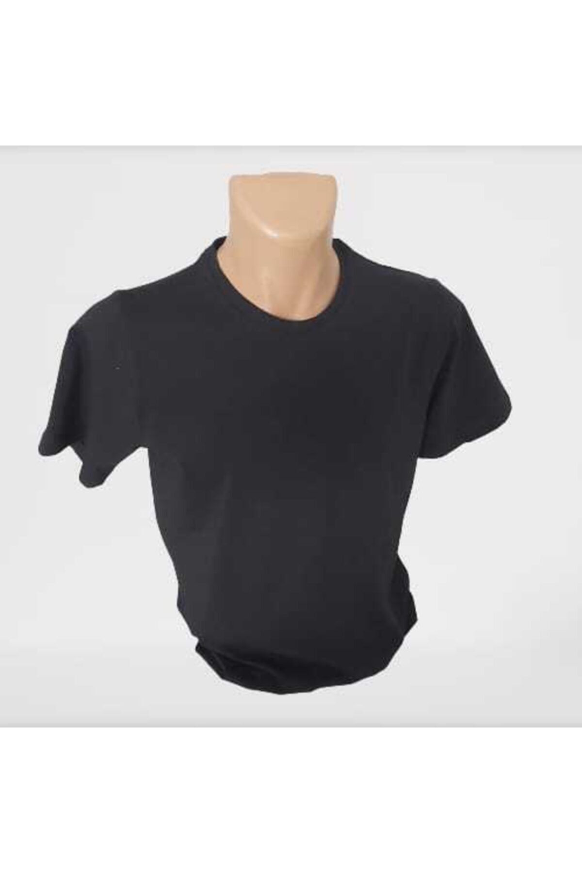 BRC Collection Erkek Sıfır Yaka Siyah Penye Tişört