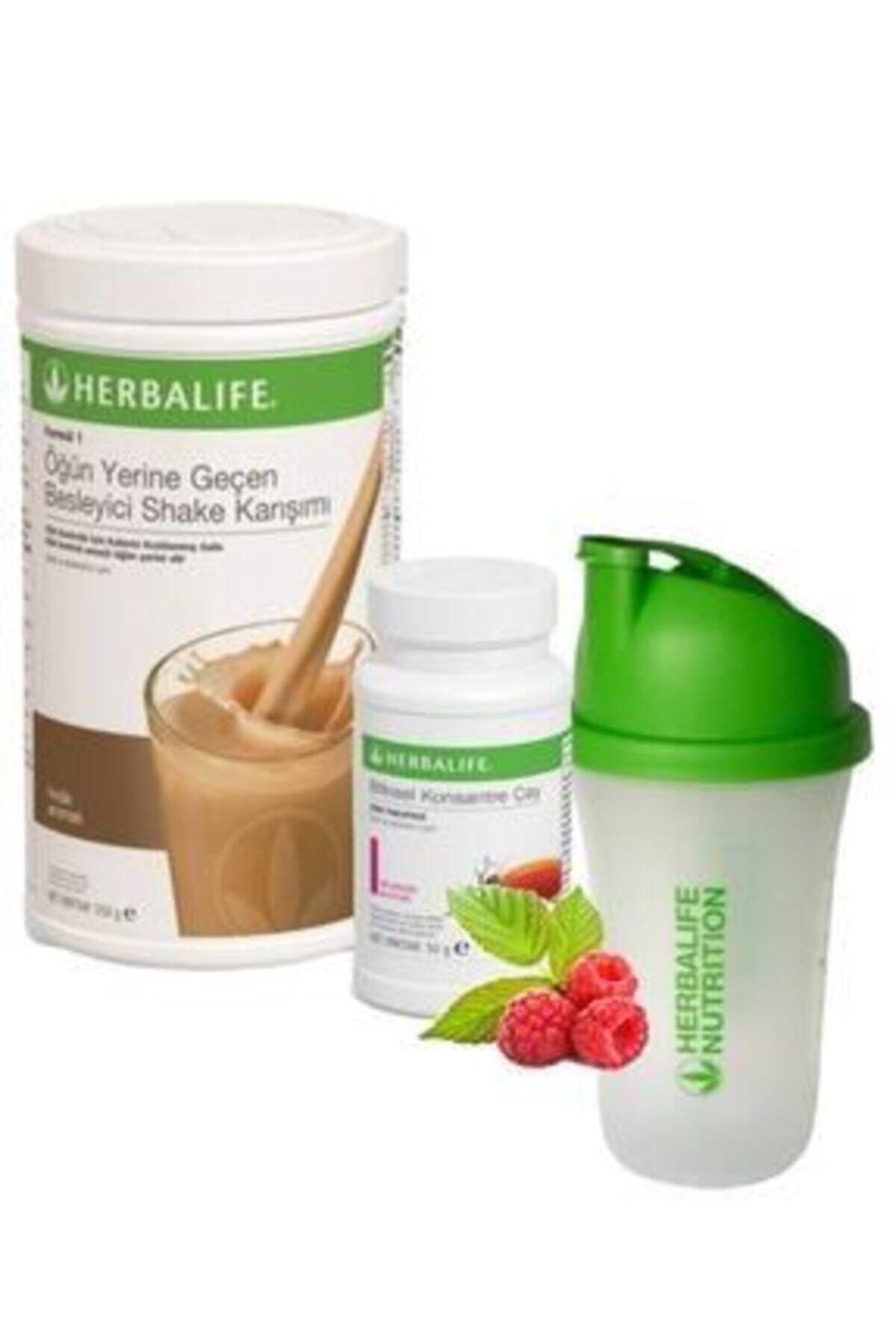 Herbalife Shake Fındık 550 Gr + Çay Ahududu 50 Gr + Shaker