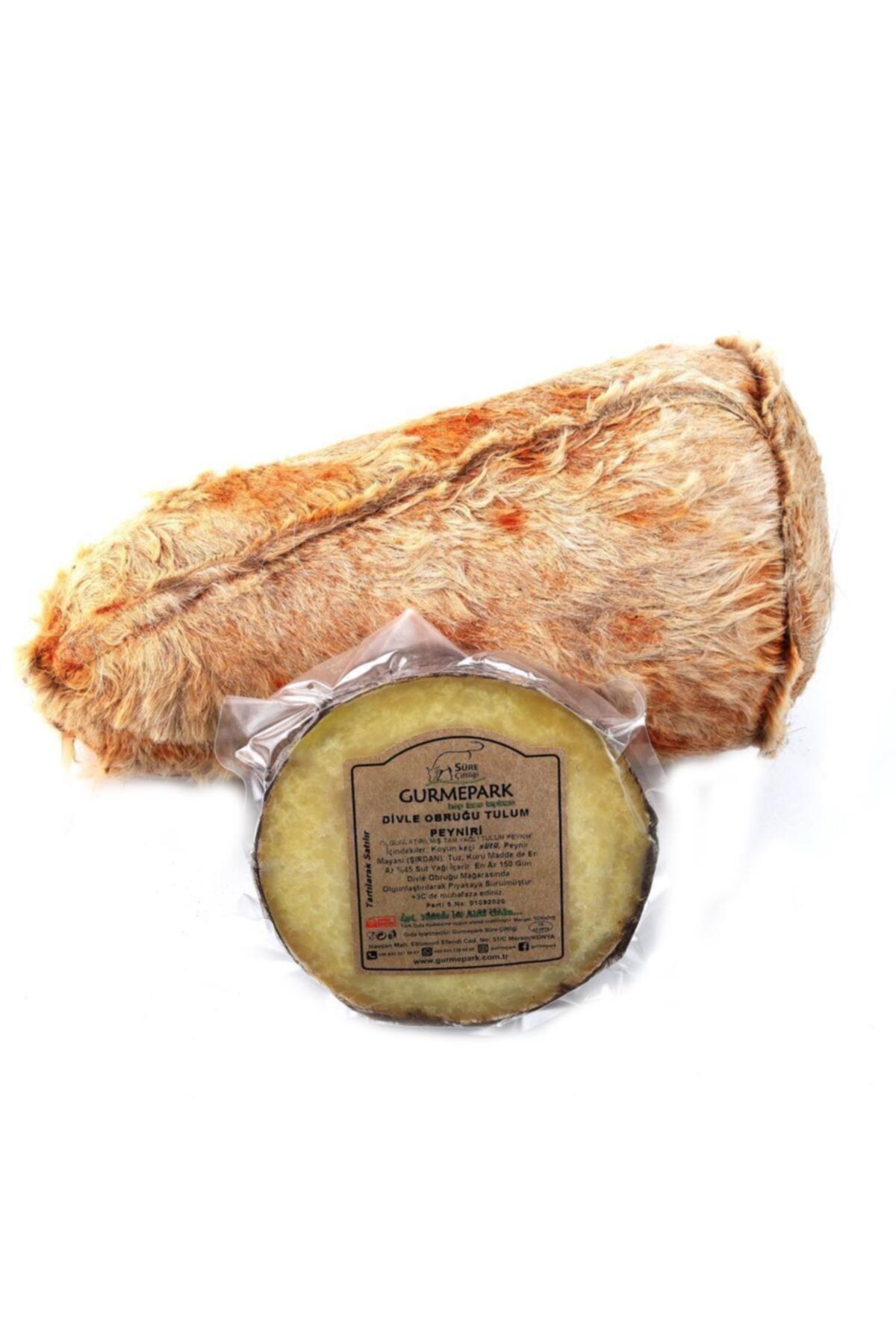 Gurmepark Karaman Yeni Sezon Divle Obruk Tulum Peyniri Tüm 2.3 - 2.7 kg +Bez Tulum Peyniri Hediye