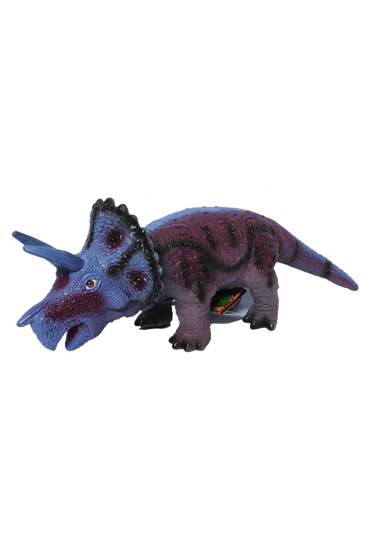 Brother Toys 42 Cm. Uzunluğunda Sesli Soft Triceraptors Boynuzlu Dinozor Model-2