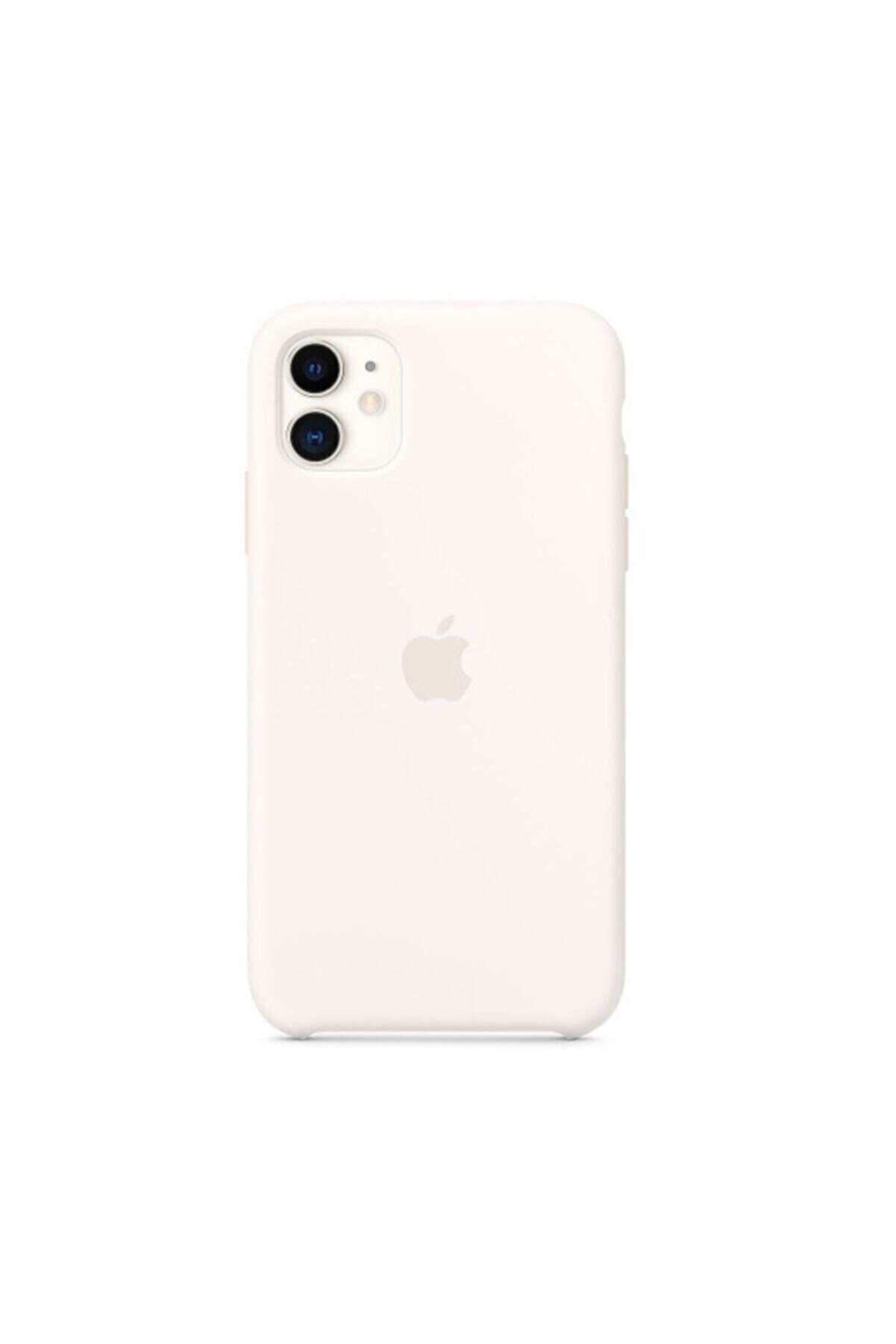 HongYuan Iphone11 Beyaz Silikon Kılıf Uyumlu