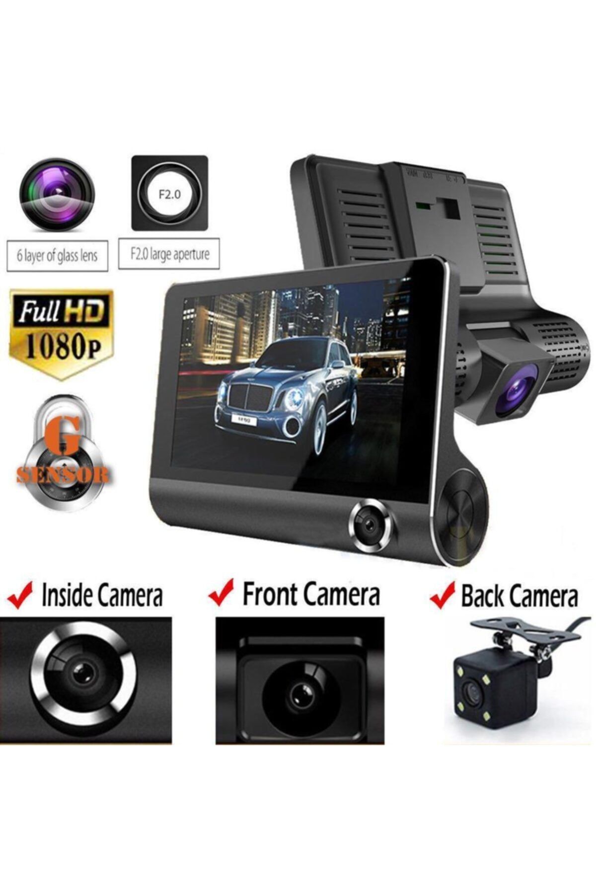 Angel Eyes Full Hd 1080p Araç Video Kaydedici Araç Kamera A