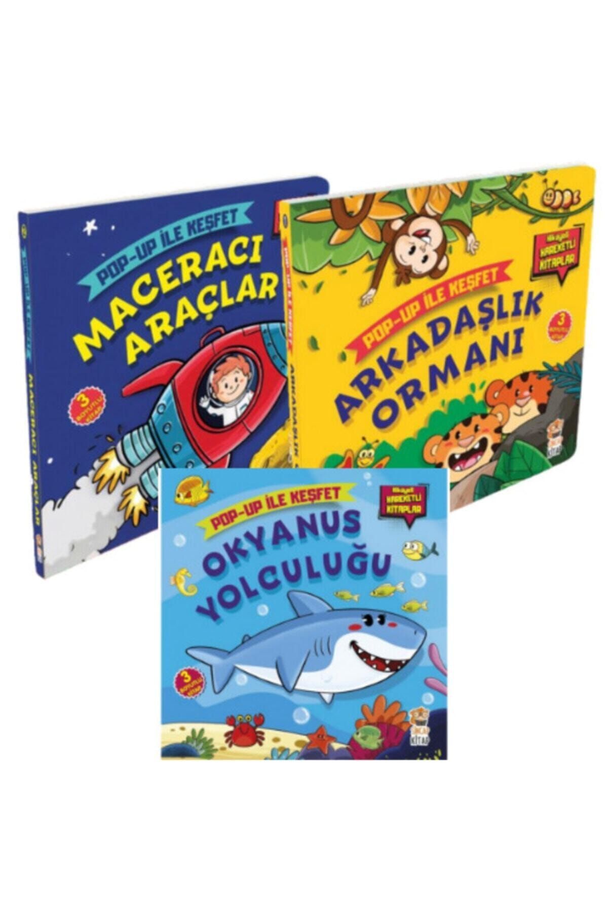 Sincap Kitap Pop-up Ile Keşfet Hikaye Kitabı 3'lü Set (3 Boyutlu Kitap)