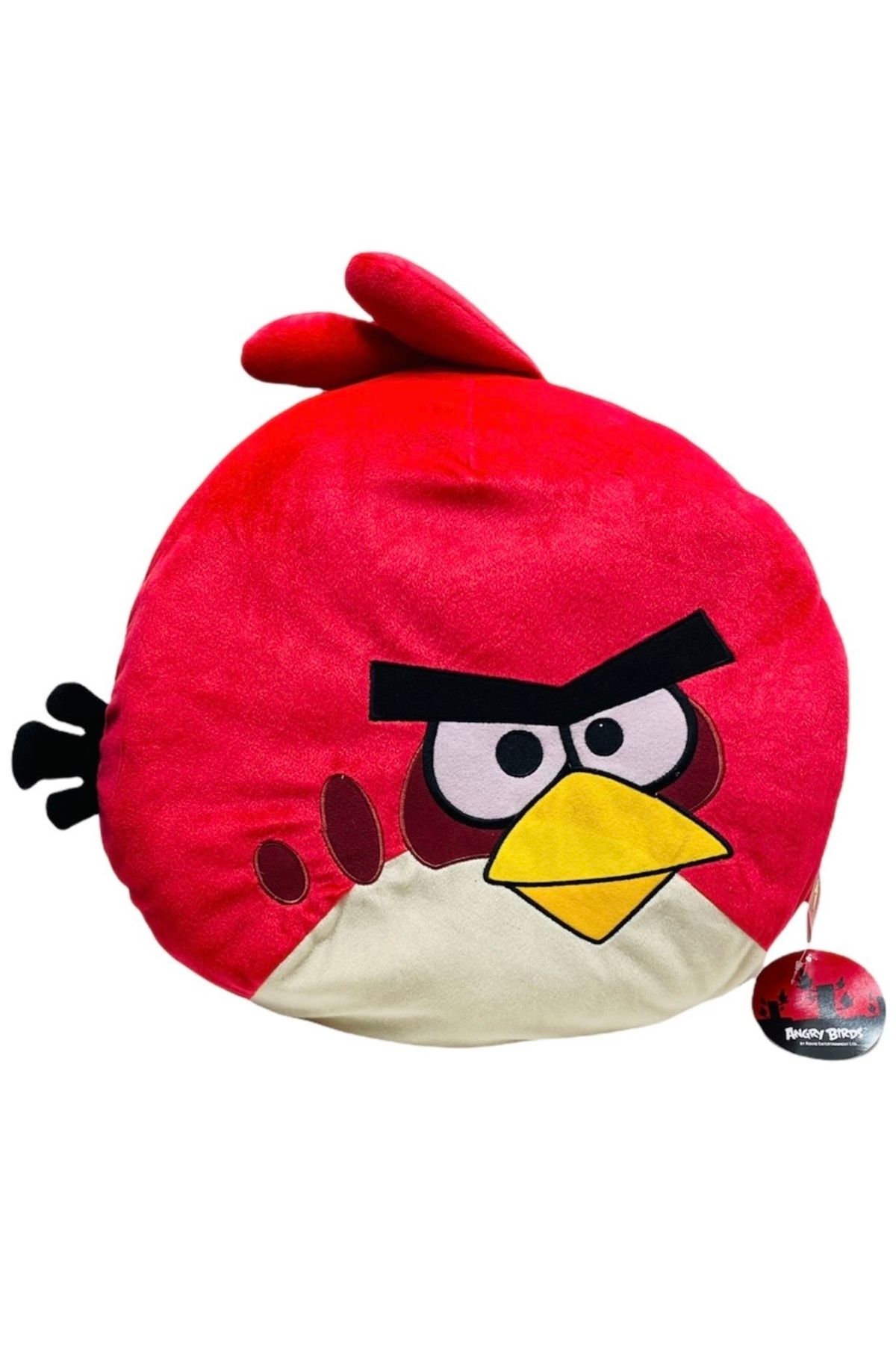 Angry Birds Peluş Yastık Xl Boy Orjinal 45x45 Cm Angry Bırd Kırmızı