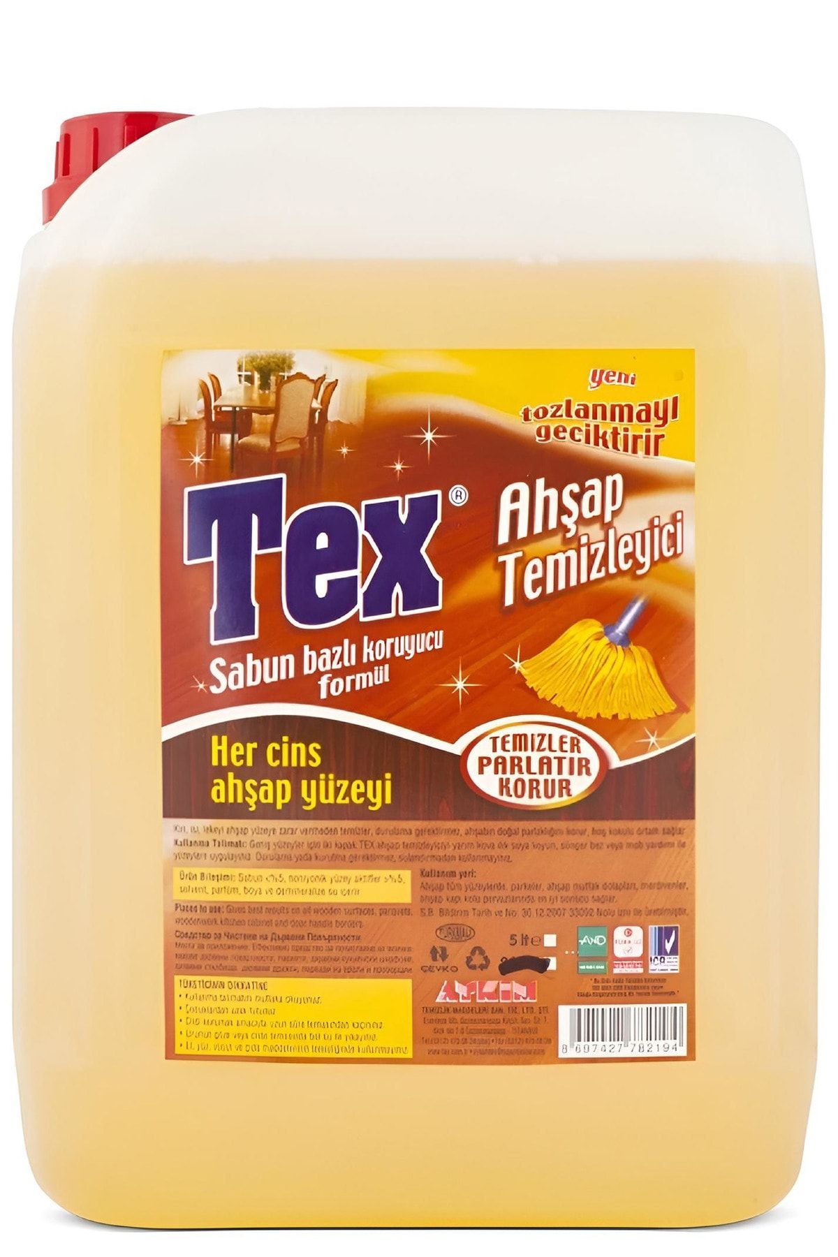 Tex 5 lt Sabun Bazlı Ahşap Temizleyicisi