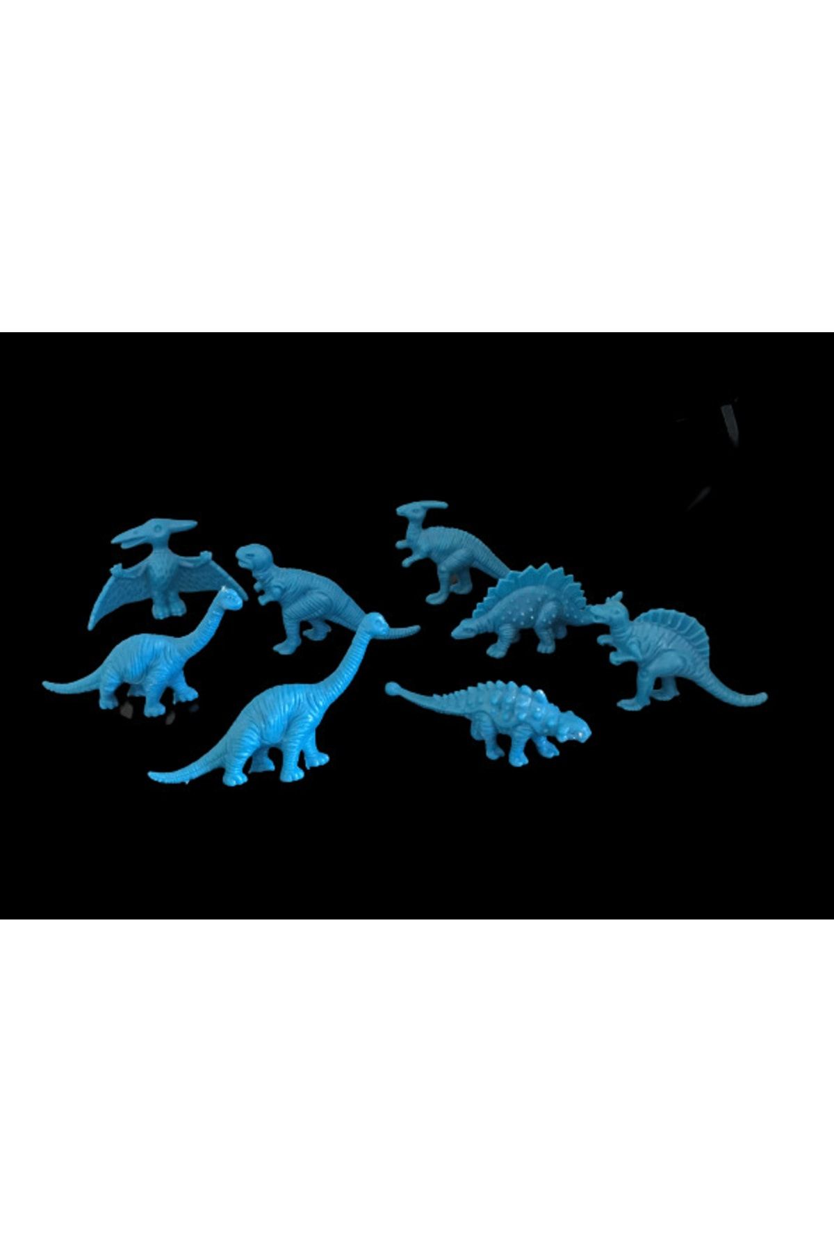 AZİZ OYUNCAK 8 Ad Mavi Dinazor Kazı Bilim Eğitici Aktivite / Faaliyet Seti , Etkinlik Bilimsel Proje Dinozor Kiti