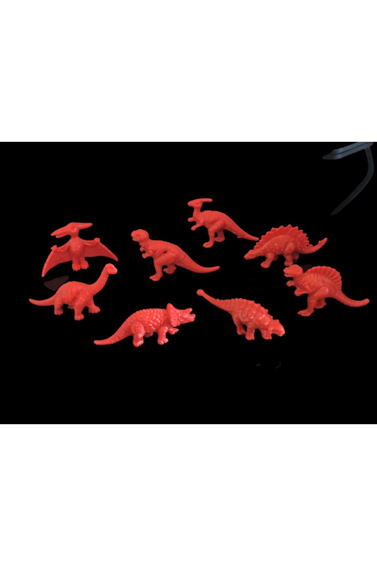 AZİZ OYUNCAK 8 Adet Kırmızı Dinazor Kazı Kiti Bilim Faaliyet Etkinlik Bilimsel Proje Dinozor Seti