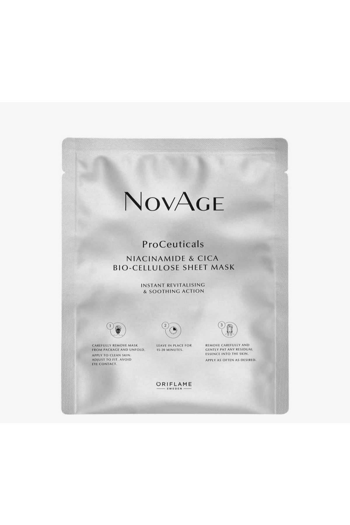 Oriflame Novage Proceuticals Niasinamid & Cica Biyoselüloz Kağıt Maske