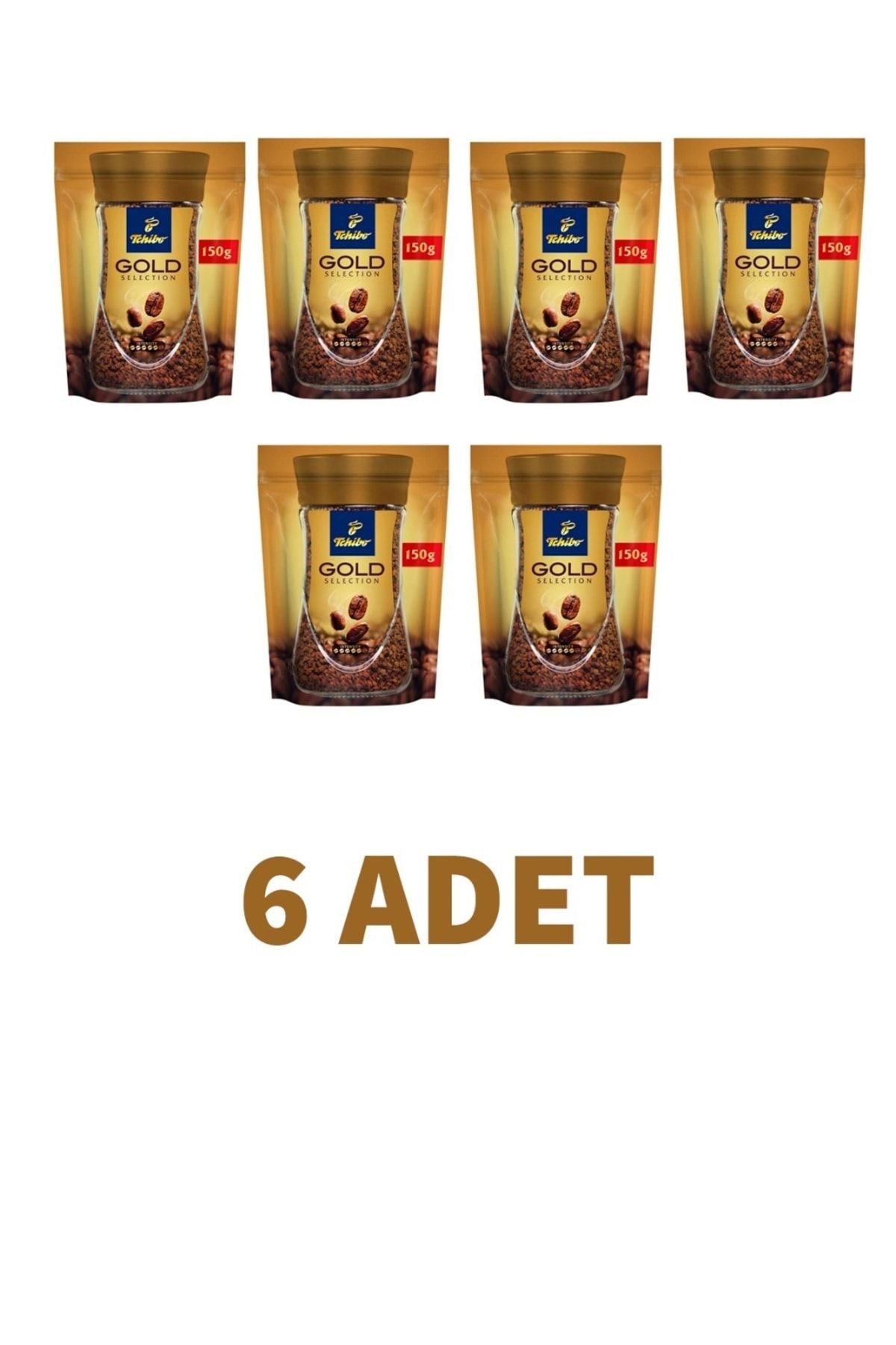 Tchibo Gold Selection Çözünebilir Kahve Ekonomik Paket 150 Gr 6'lı Set