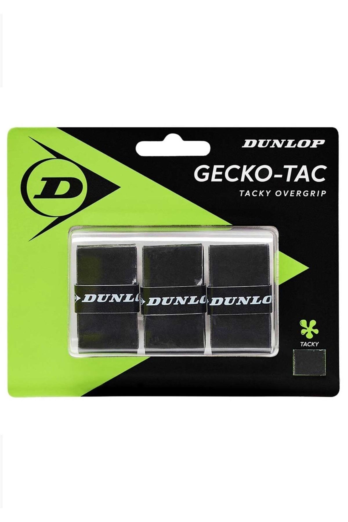 Dunlop Gecko-tac 3'lü Siyah Tenis Overgrip
