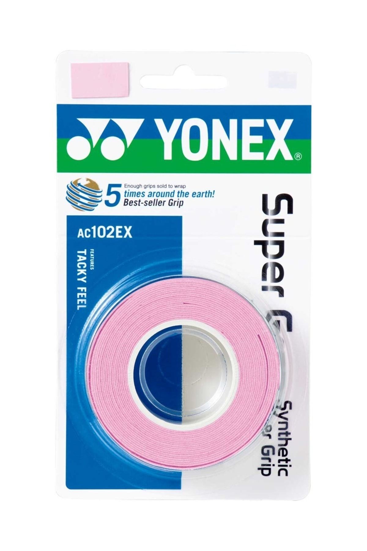 Yonex Ac102-3 Super Grap 3lü Pembe Overgrip