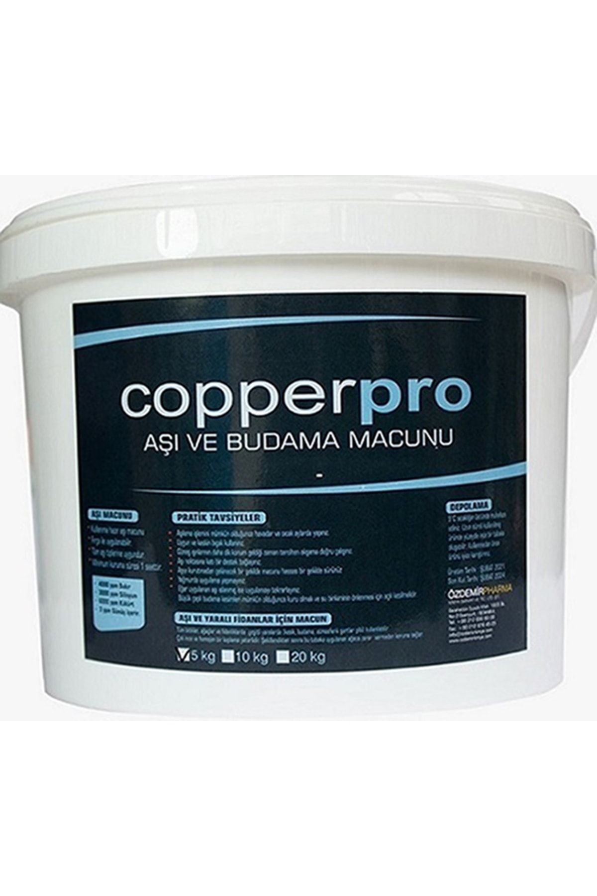 COPPERPRO Bakırlı Aşı ve Budama Macunu 5000 gr