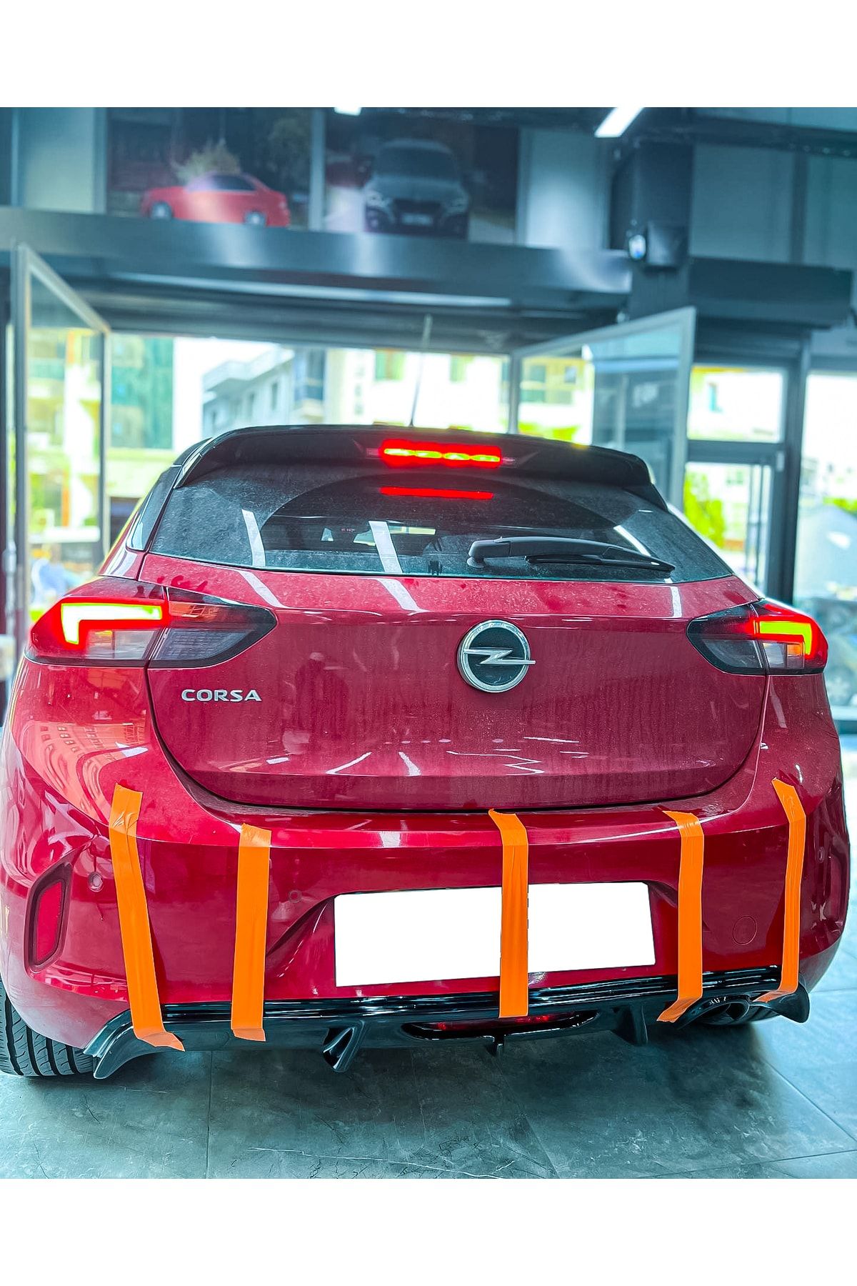 Genel Markalar Opel Corsa F Difüzör Parlak Siyah (plastik)  Uyumlu