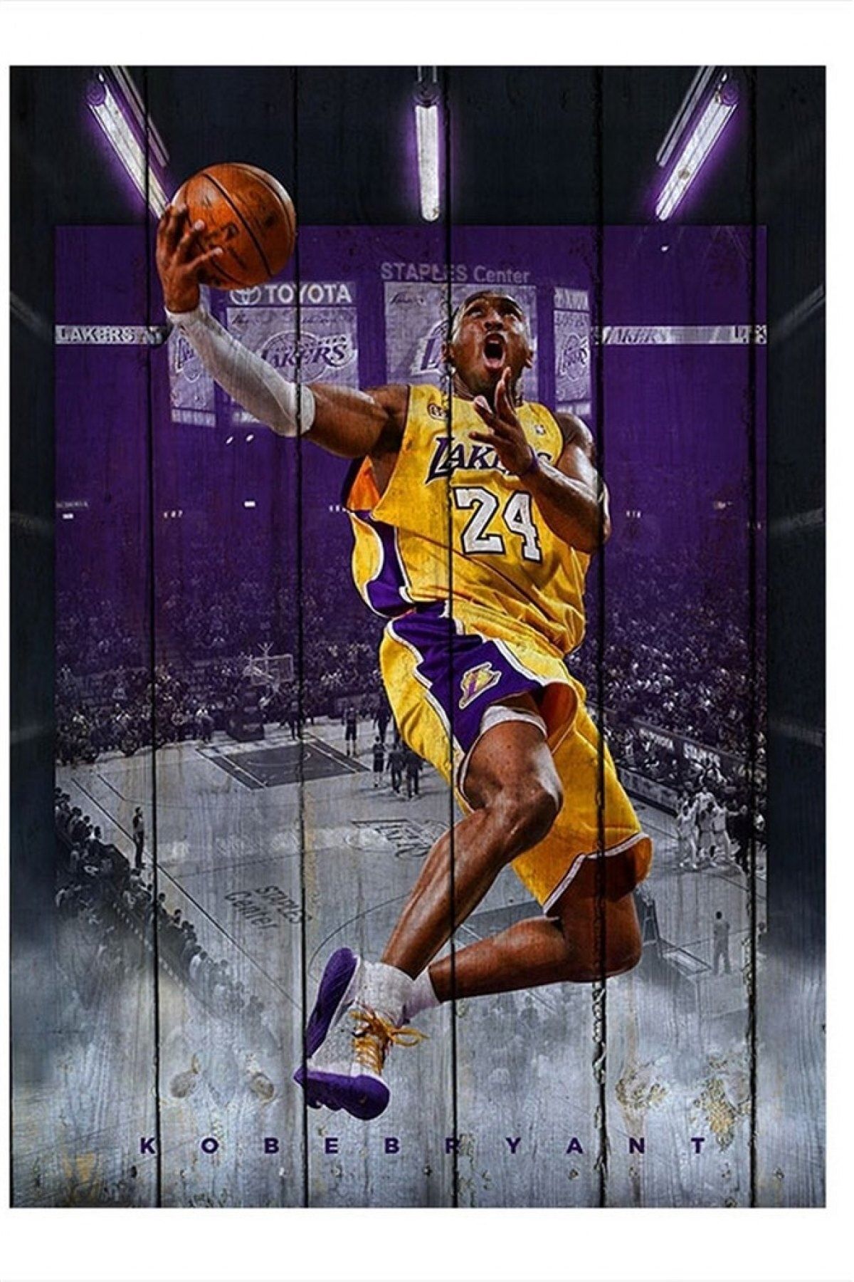ekart Kobe Bryant Nba Basketbolcu Mdf Poster 50cmx 70cm