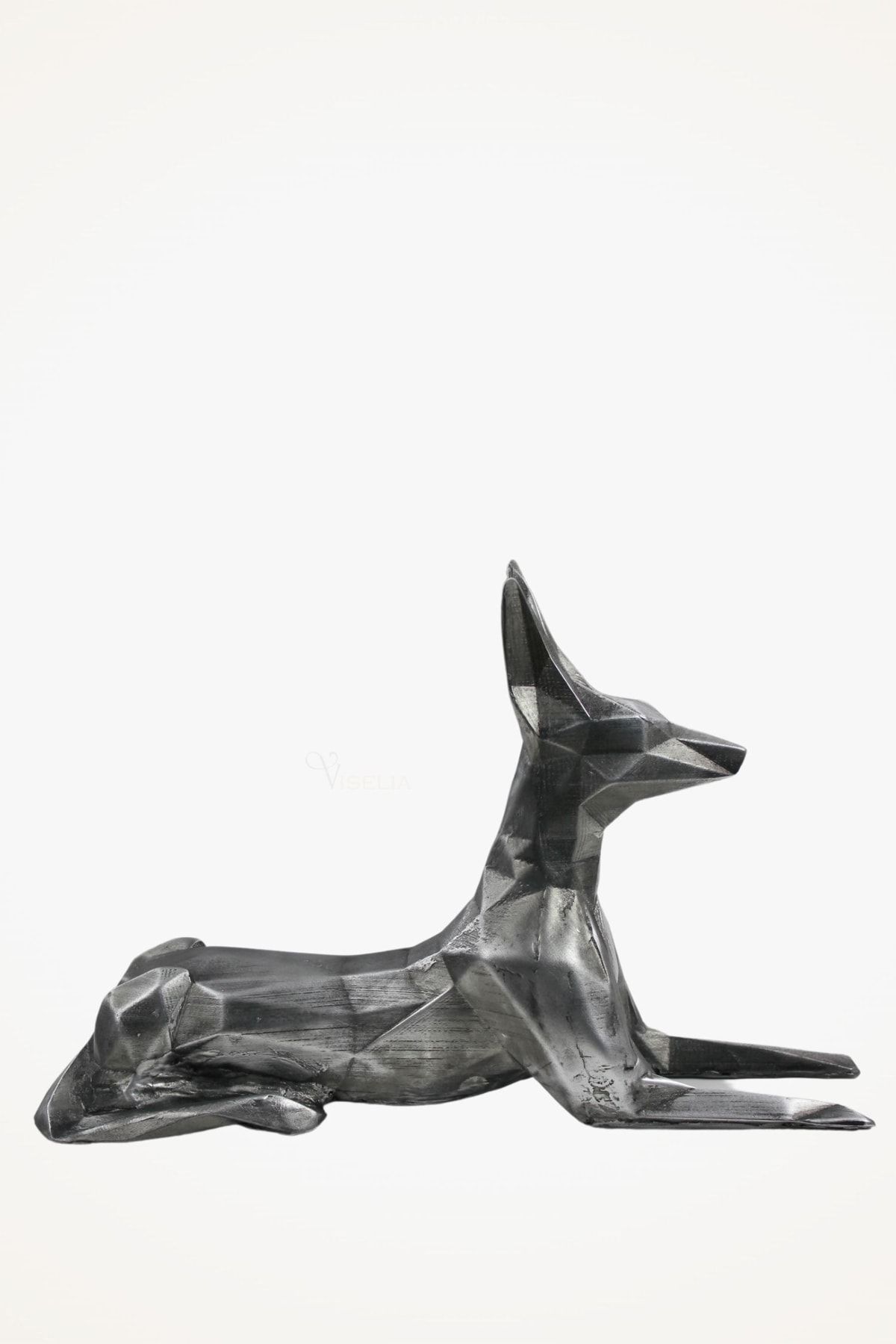 Viselia Dekoratif Köpek Biblo Heykel El Yapımı Doberman Hediyelik Süs Eşyası Poly Model Tasarım Ürünü