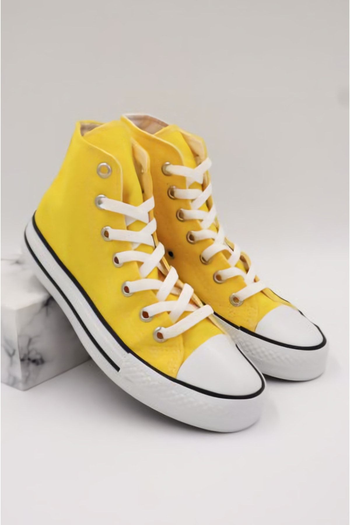 Ef Butik Sarı Boğazlı Ayakkabı