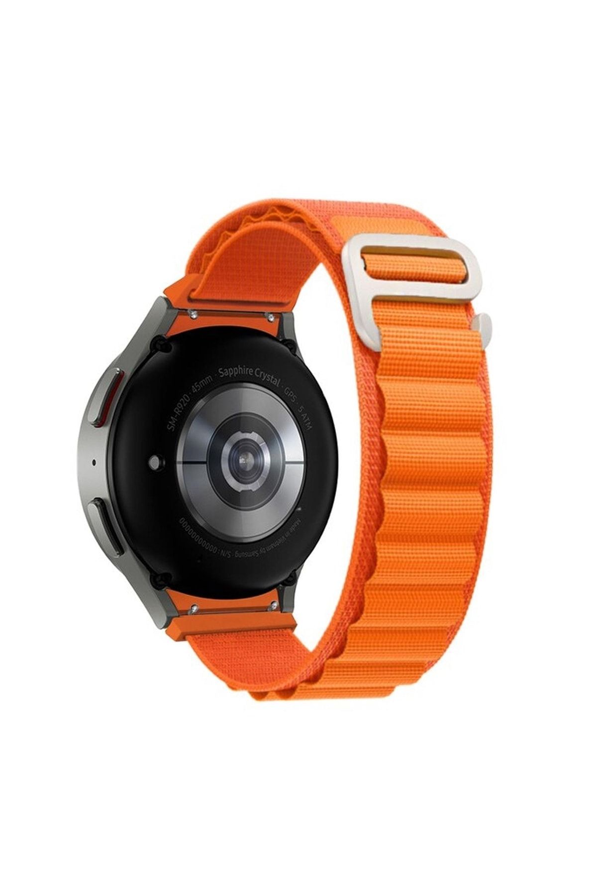 Microsonic Huawei Watch GT 3 Pro Titanium Kordon Alpine Loop Turuncu Watch GT3 Pro 46mm Titanyum