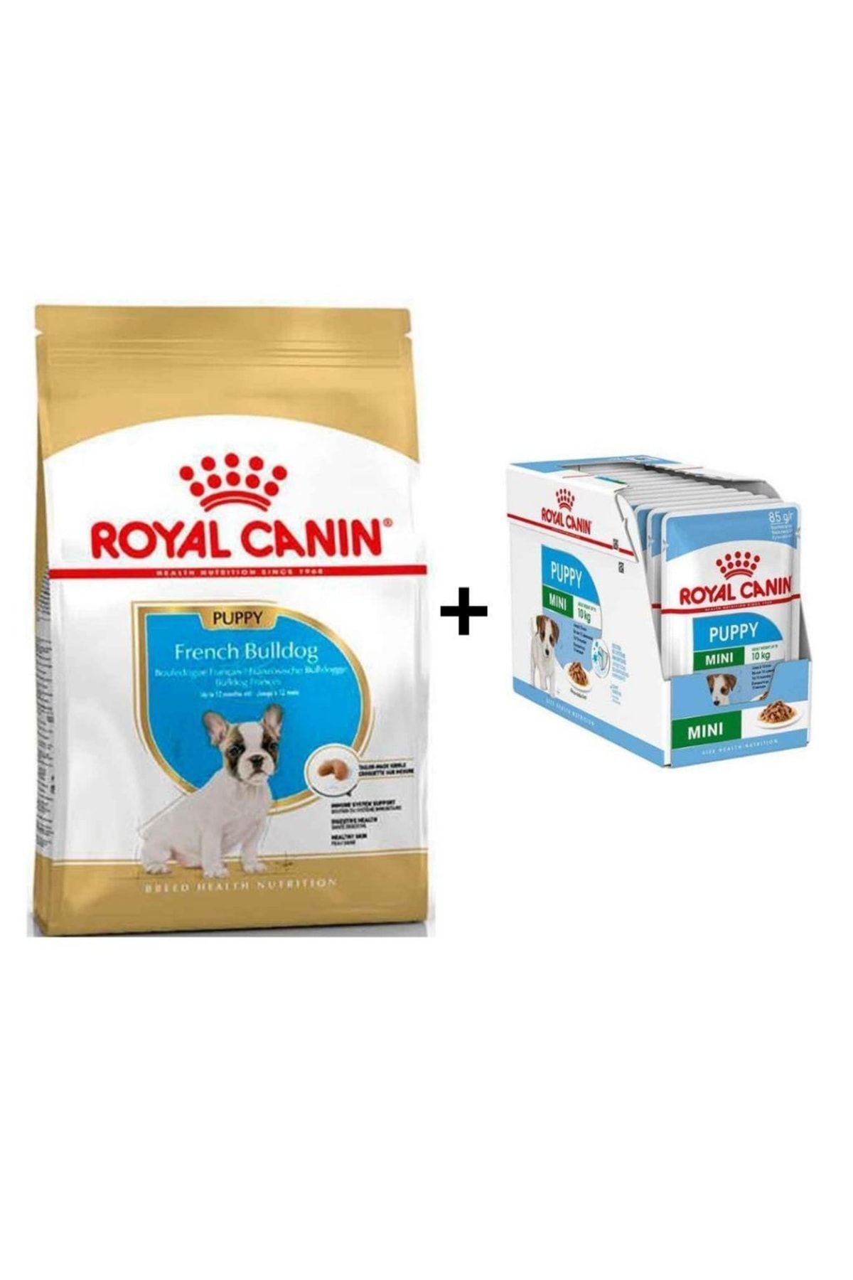 Royal Canin French Bulldog Yavru Köpek Maması 3 Kg + 12 Adet Yaş Mama