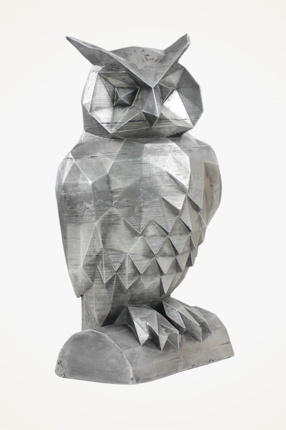 Viselia Dekoratif Baykuş Biblo Heykel El Yapımı Hediyelik Süs Eşyası Poly Model Tasarım Ürünü