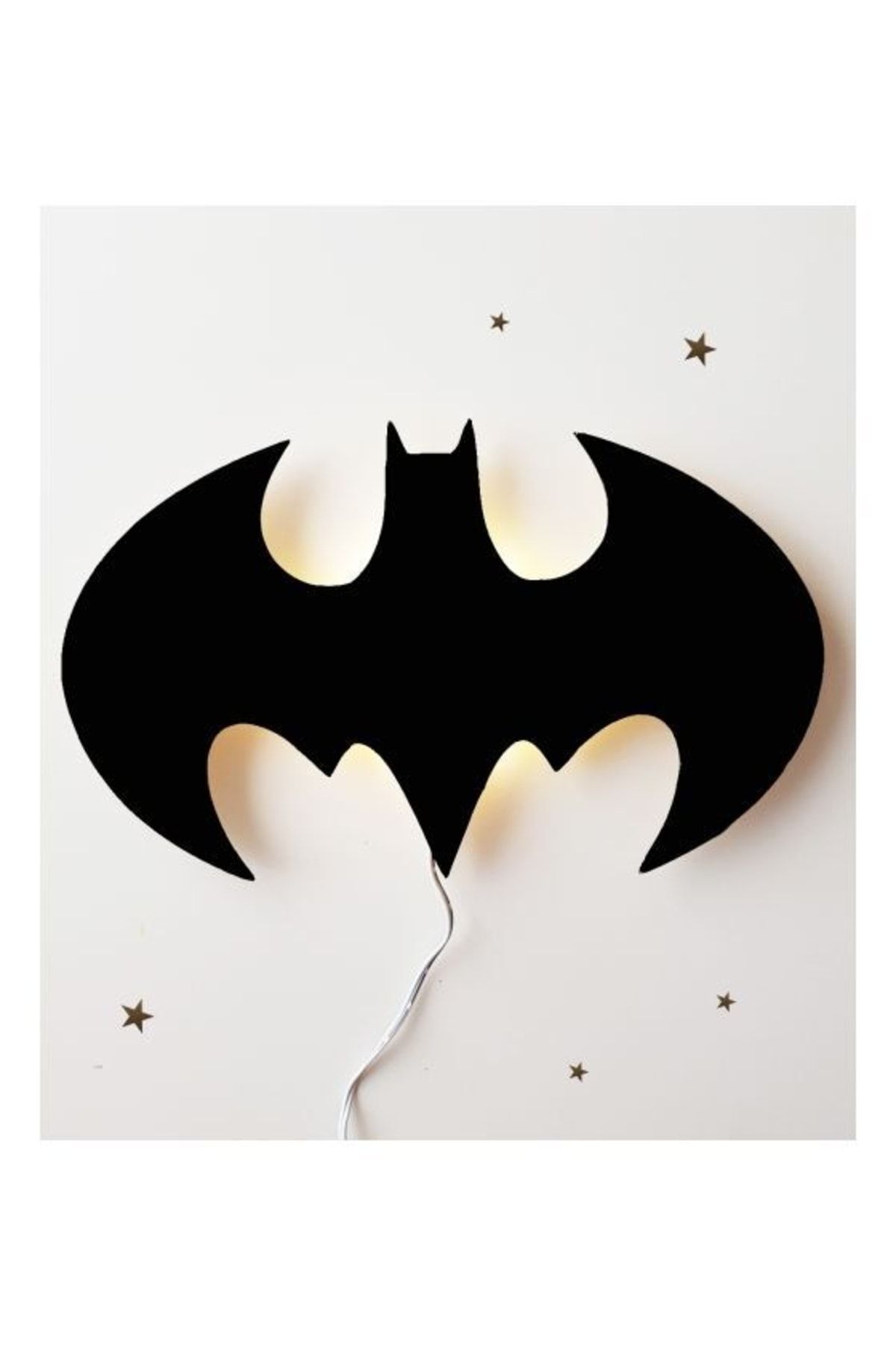 Windly Concept Batman Marvel Gece Lambası Çocuk Odası Bebek Odası Dekoratif Aydınlatma 30 Cm