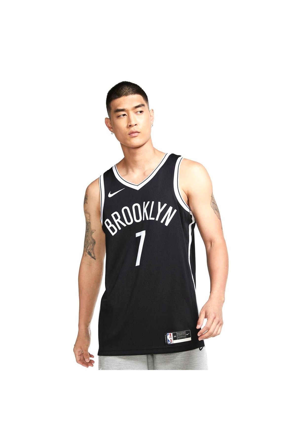 Nike Brooklyn Nets Nba Jsy Icon 20 Erkek Siyah Basketbol Atleti Cw3658-013