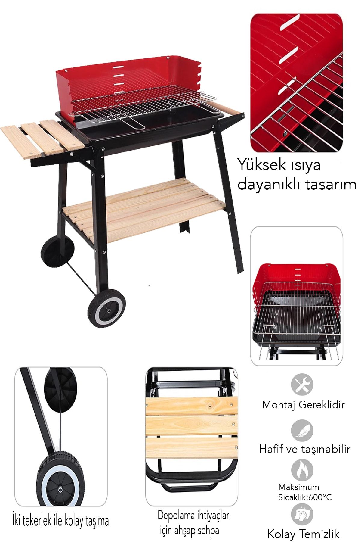 Fix Home Mangal Bbq Taşınabilir Kömürlü Terra Barbekü