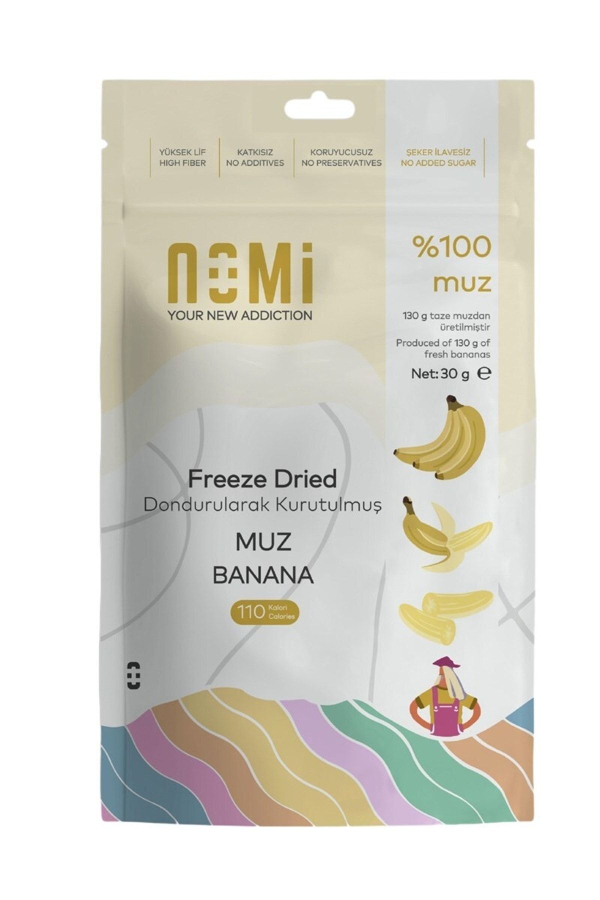 NOMİ Freeze Dried Muz - 30 gr