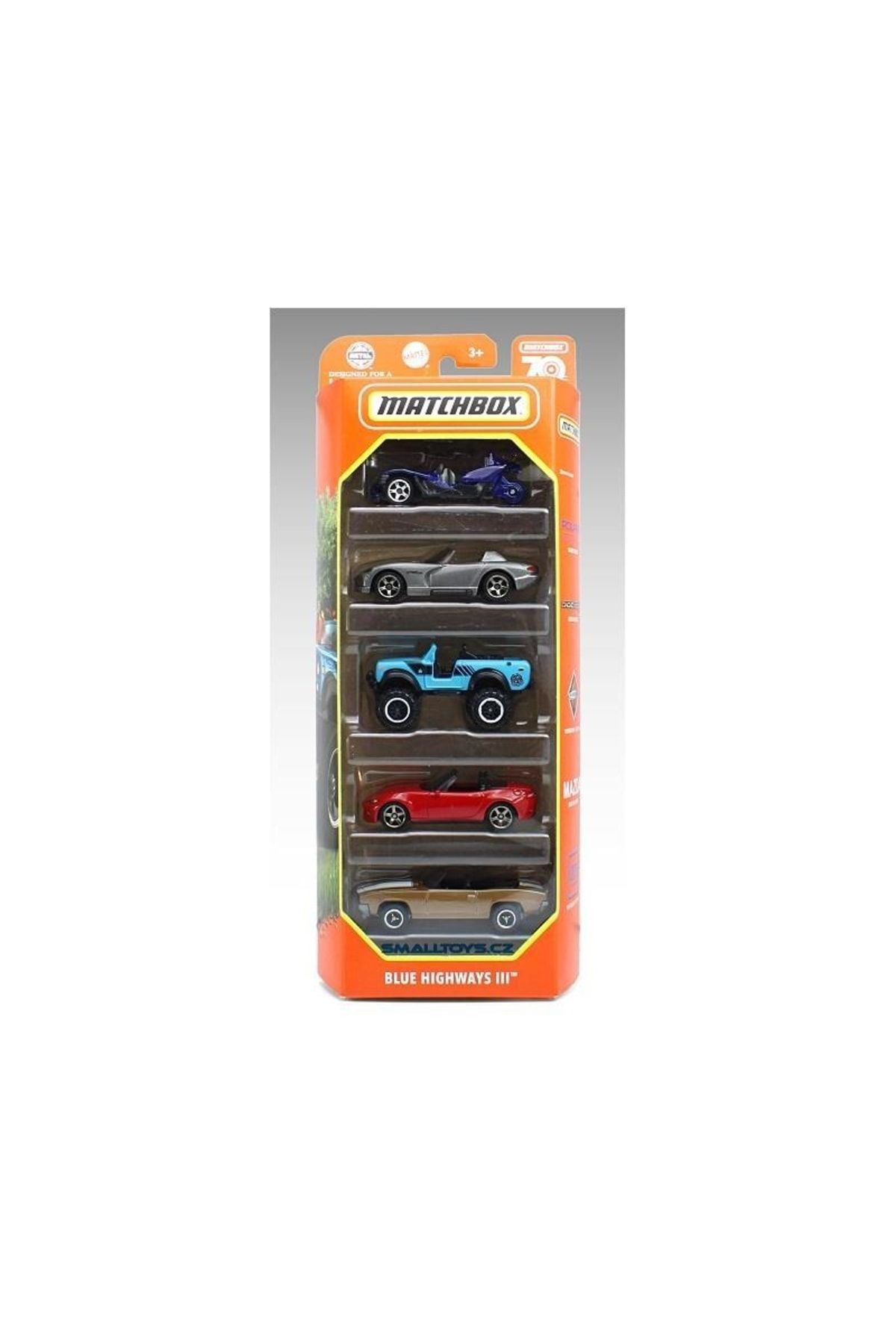 Matchbox Metal Beşli Araba Seti Blue Hıghways 2 C1817-hky23